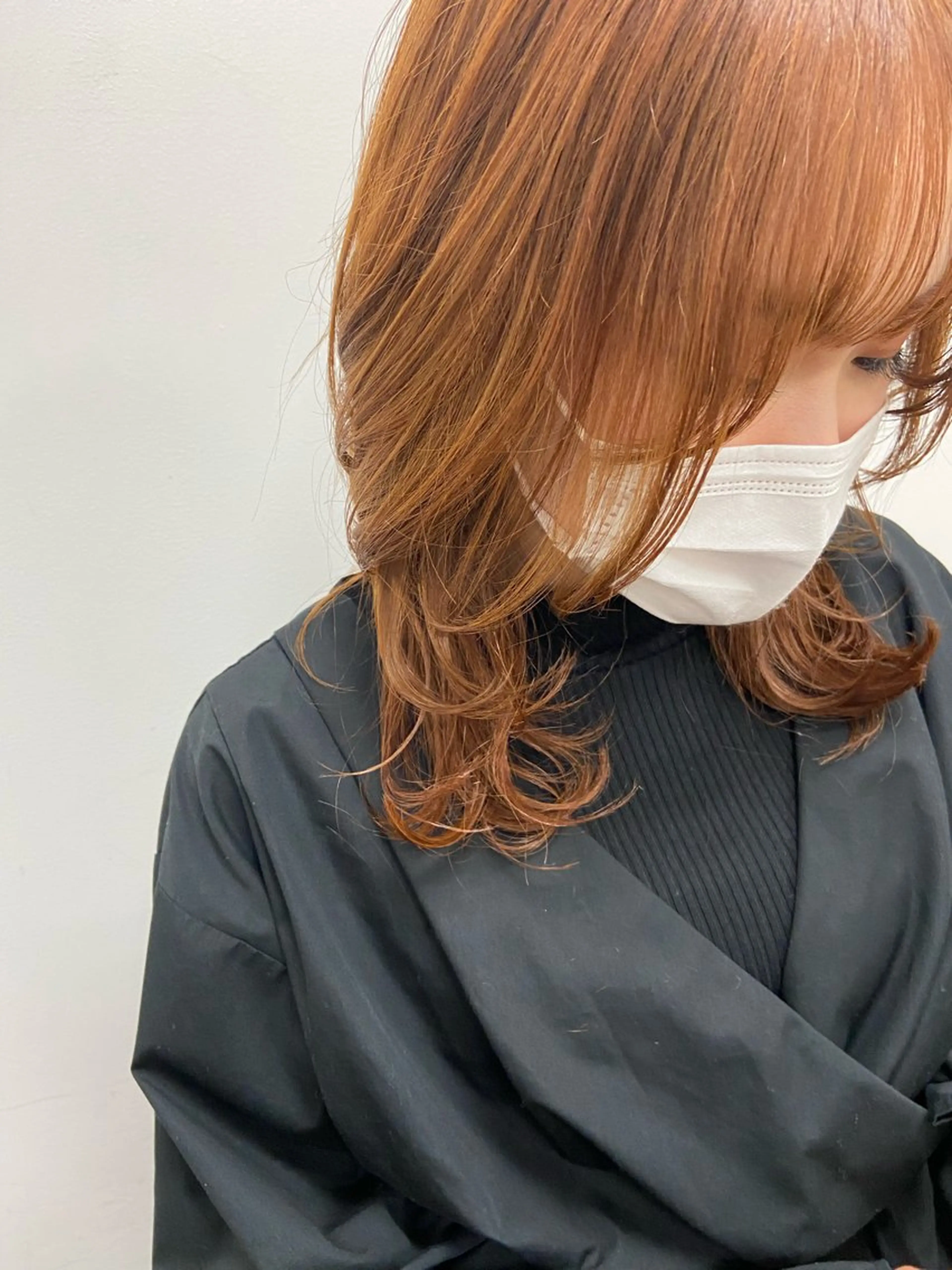 カラー オレンジ 元島海聖 DIVADIVOのヘアスタイル
