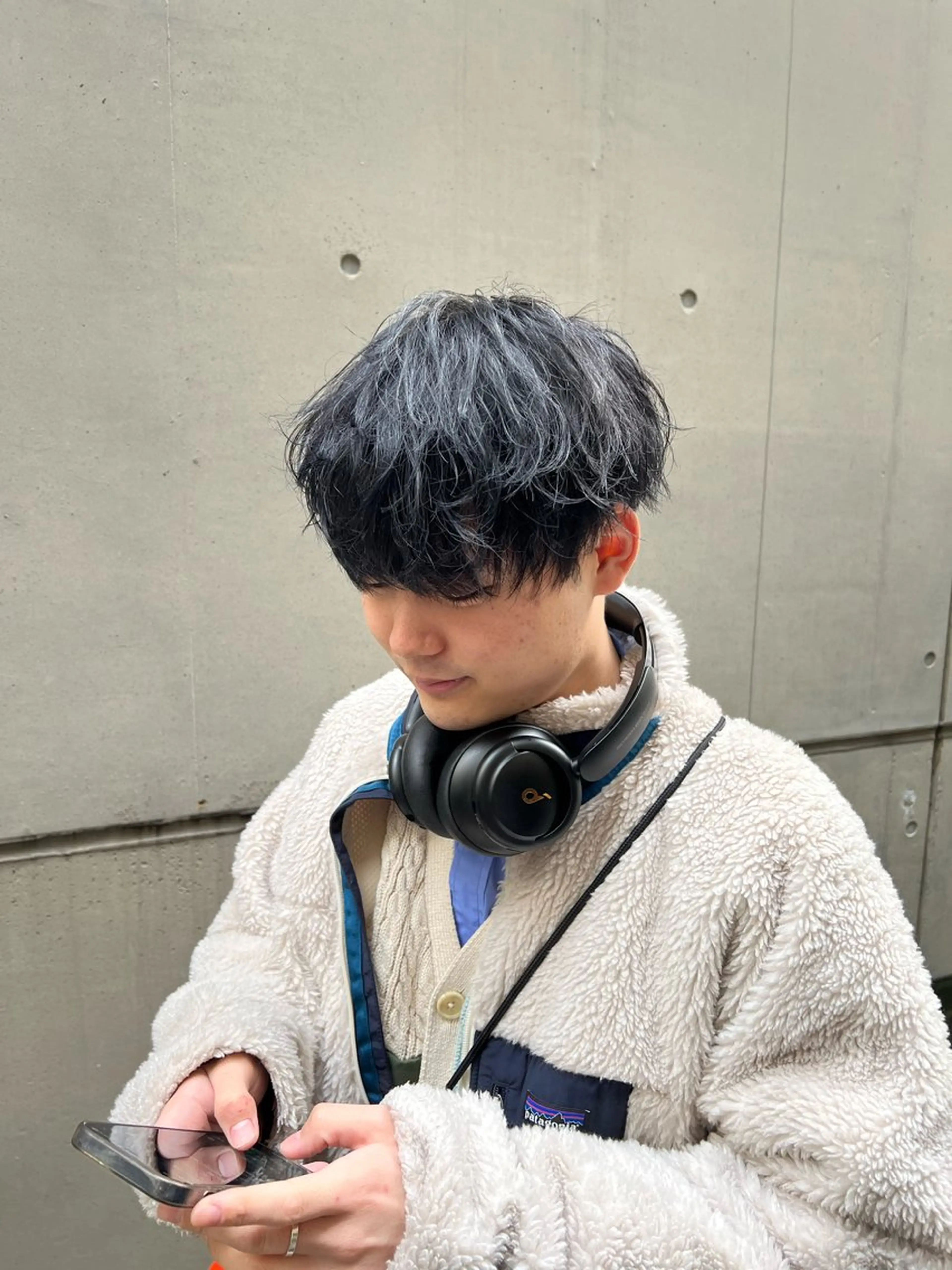 ショート カラー メンズ グレージュ ヘアカラー Yui/ショート /シャドウパーマのヘアスタイル