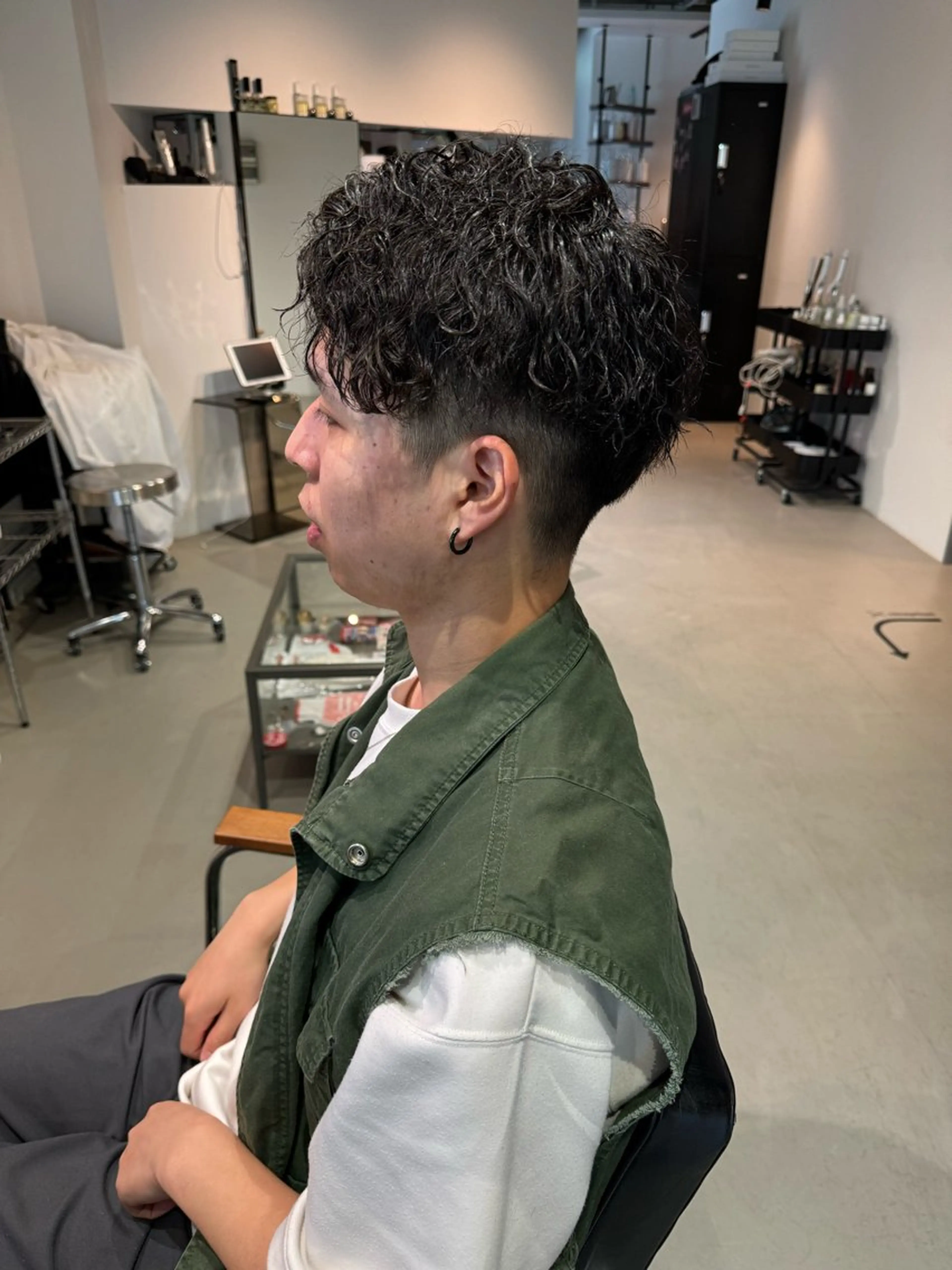 ショート パーマ メンズ カット パーマ パーマ職人 Mizukiのヘアスタイル