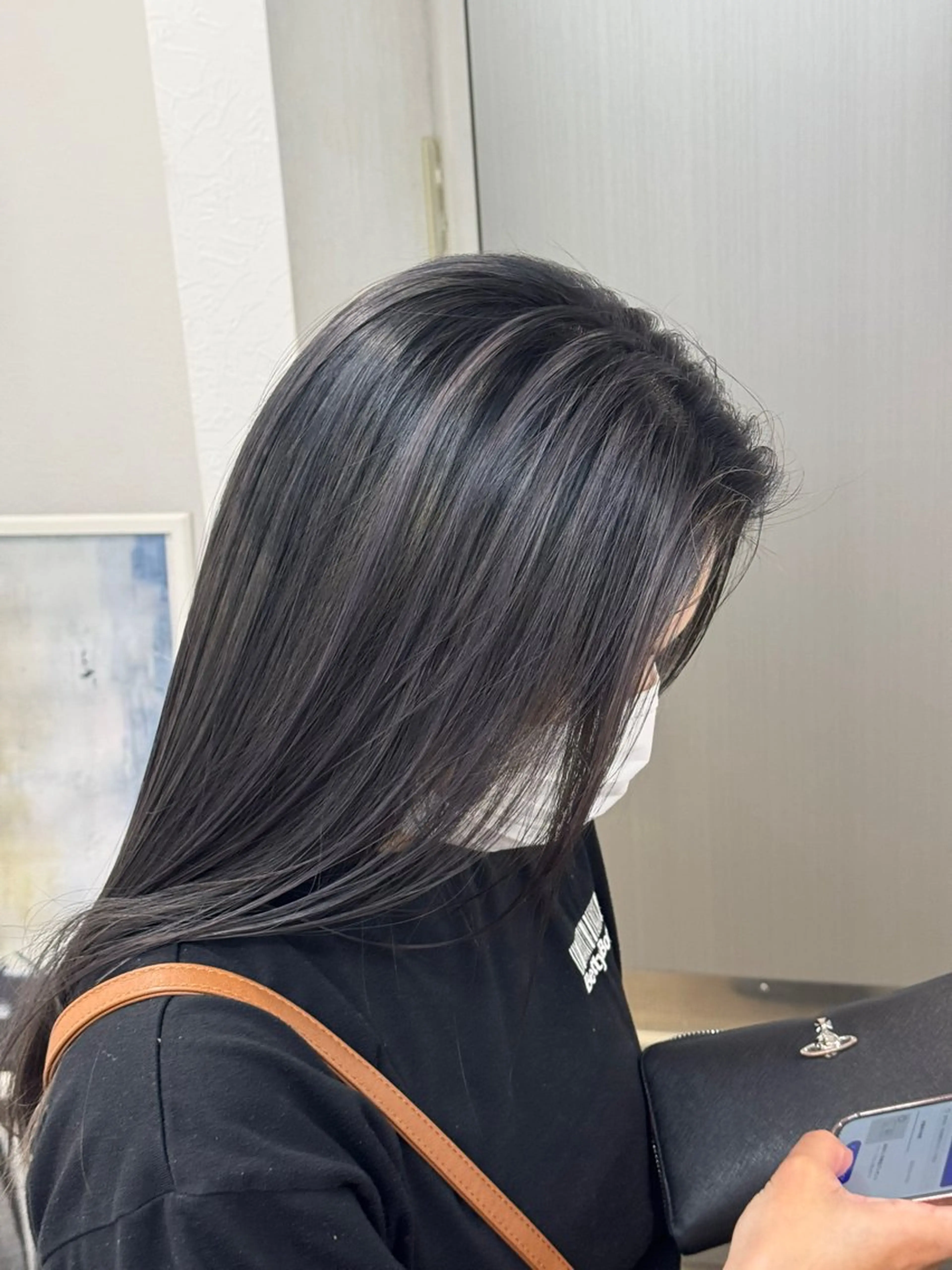 ロング カラー バレイヤージュ ブリーチ レイヤーカット Eowl hair&spa所属・ヘントナ カイのヘアスタイル