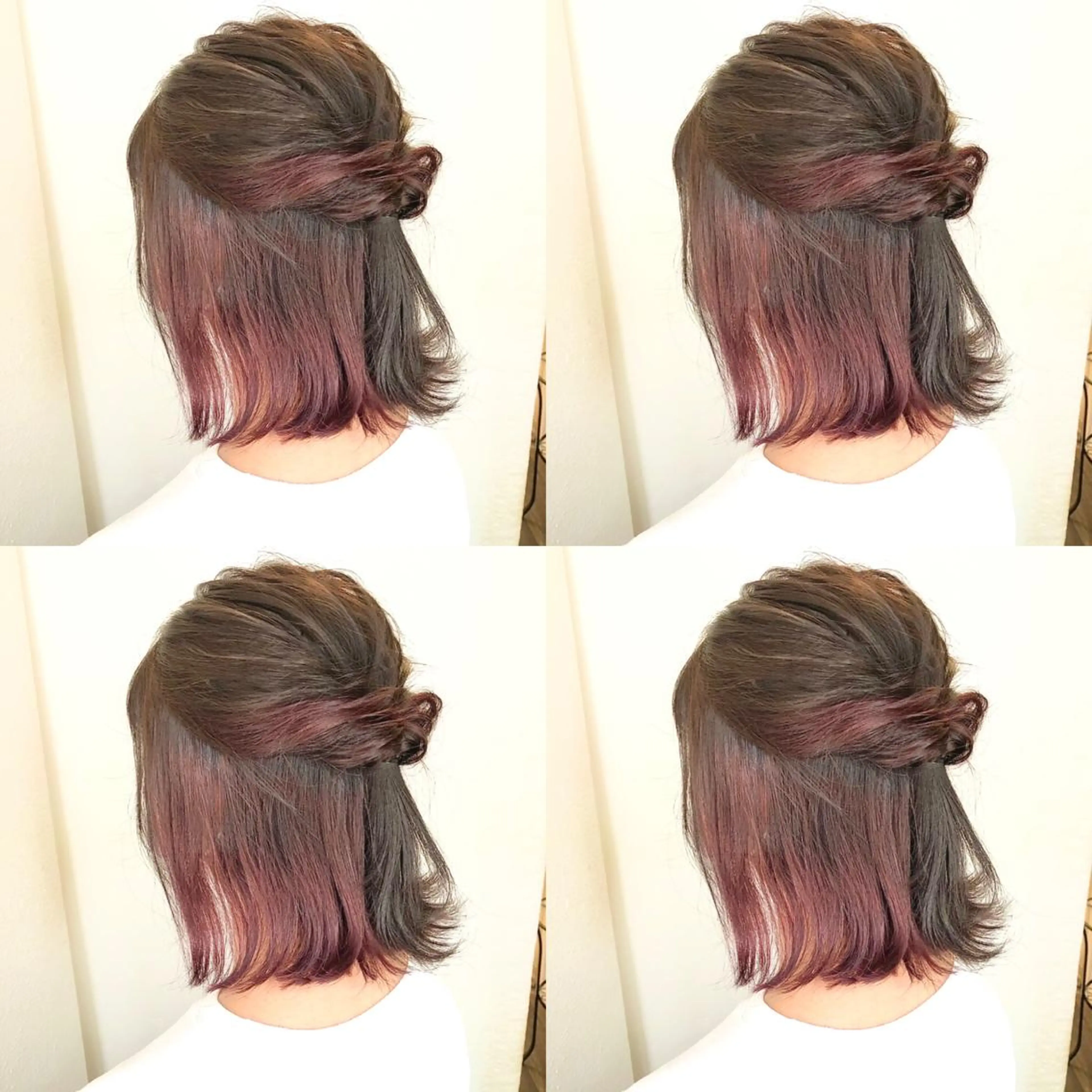 セミロング ピンクラベンダー あさだ しゅうたろうのヘアスタイル