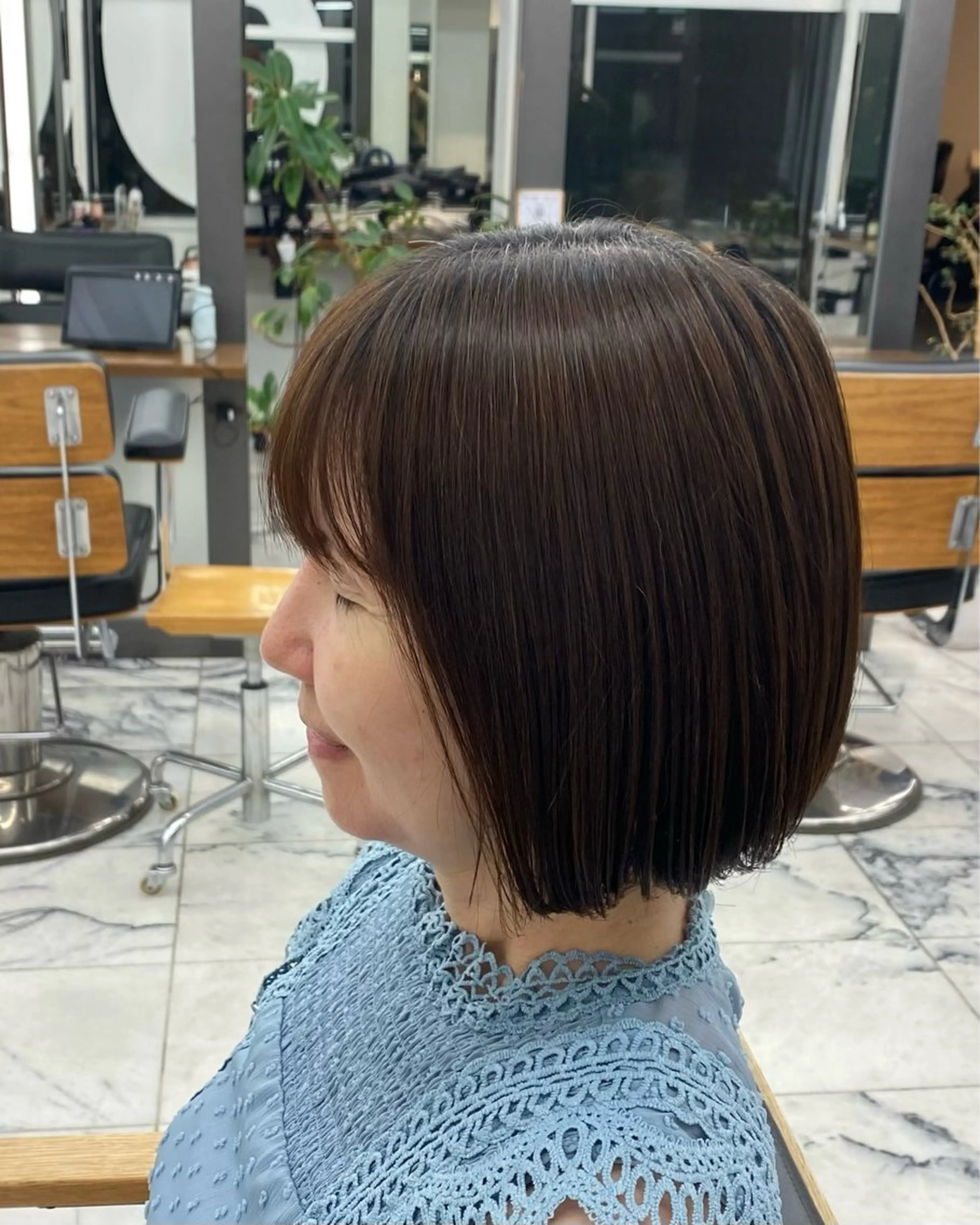 ショート 酸性ストレート 美髪矯正🍀 似合わせカット渡邊のヘアスタイル