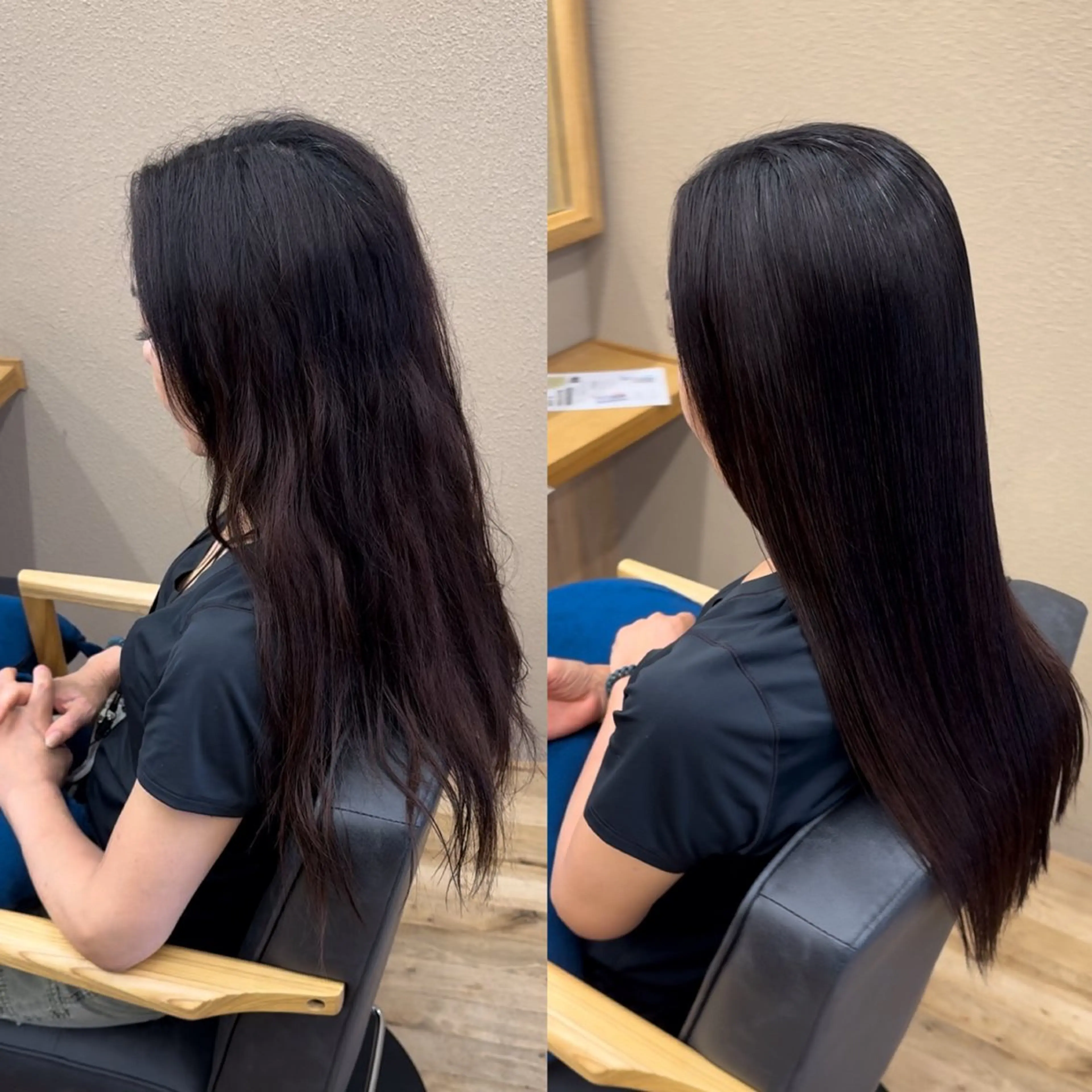 ロング 【髪質改善】タケウチ 【手で乾かすだけ】のヘアスタイル