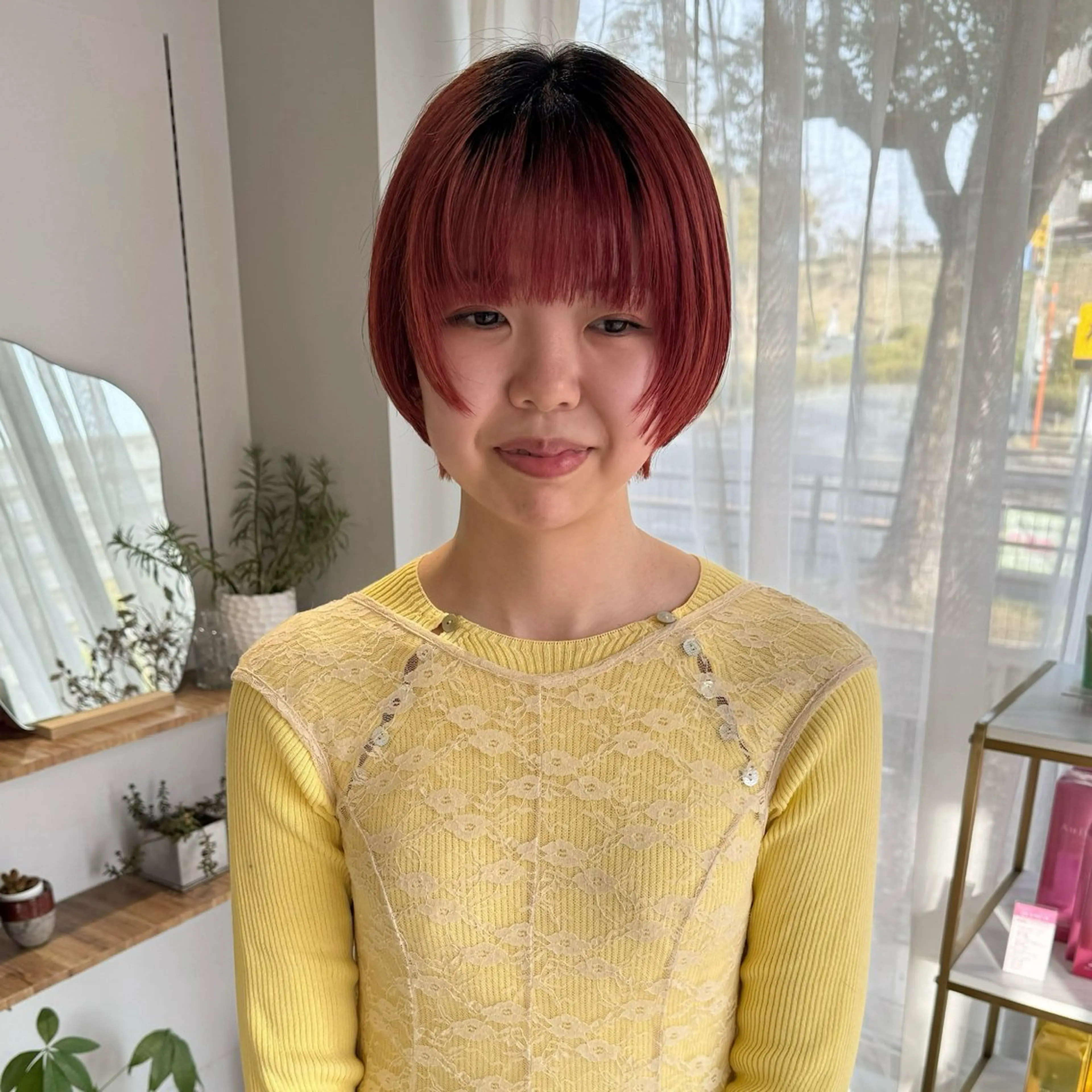 カラー cipre もものヘアスタイル