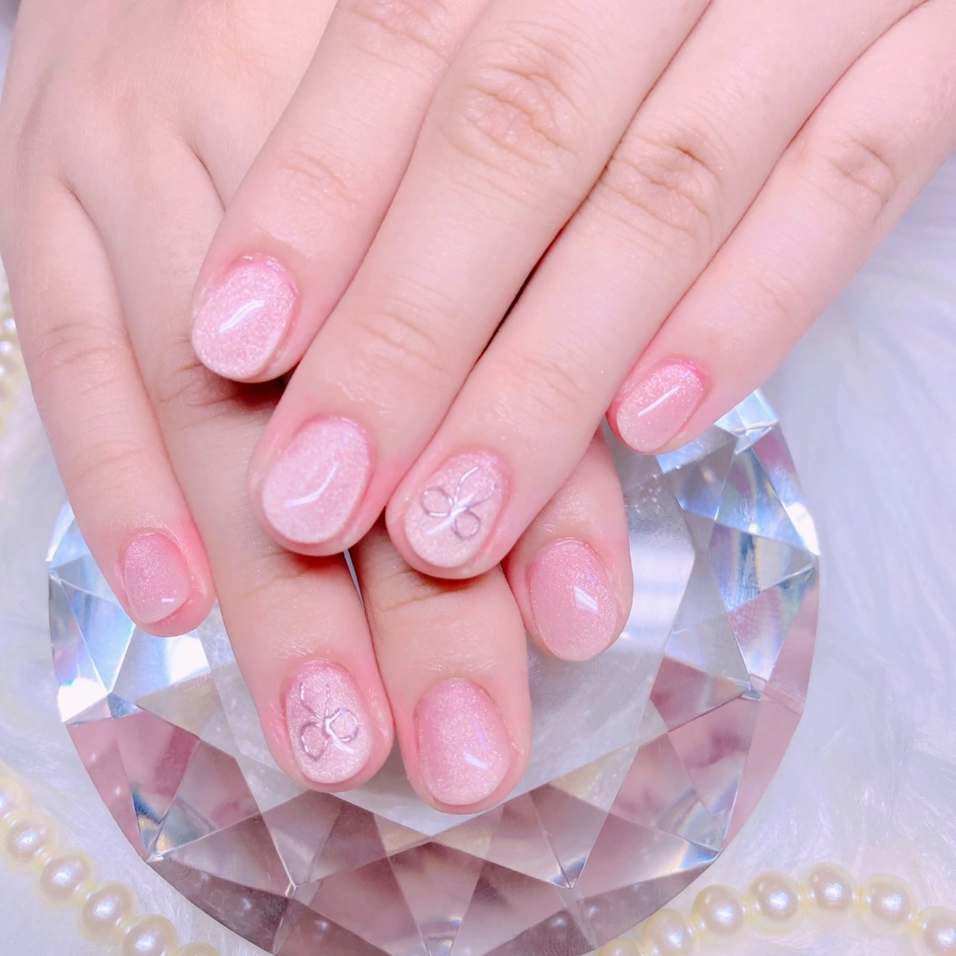 ネイル マグネットネイル オフィスネイル ショートネイル Nail Yunaのネイルデザイン