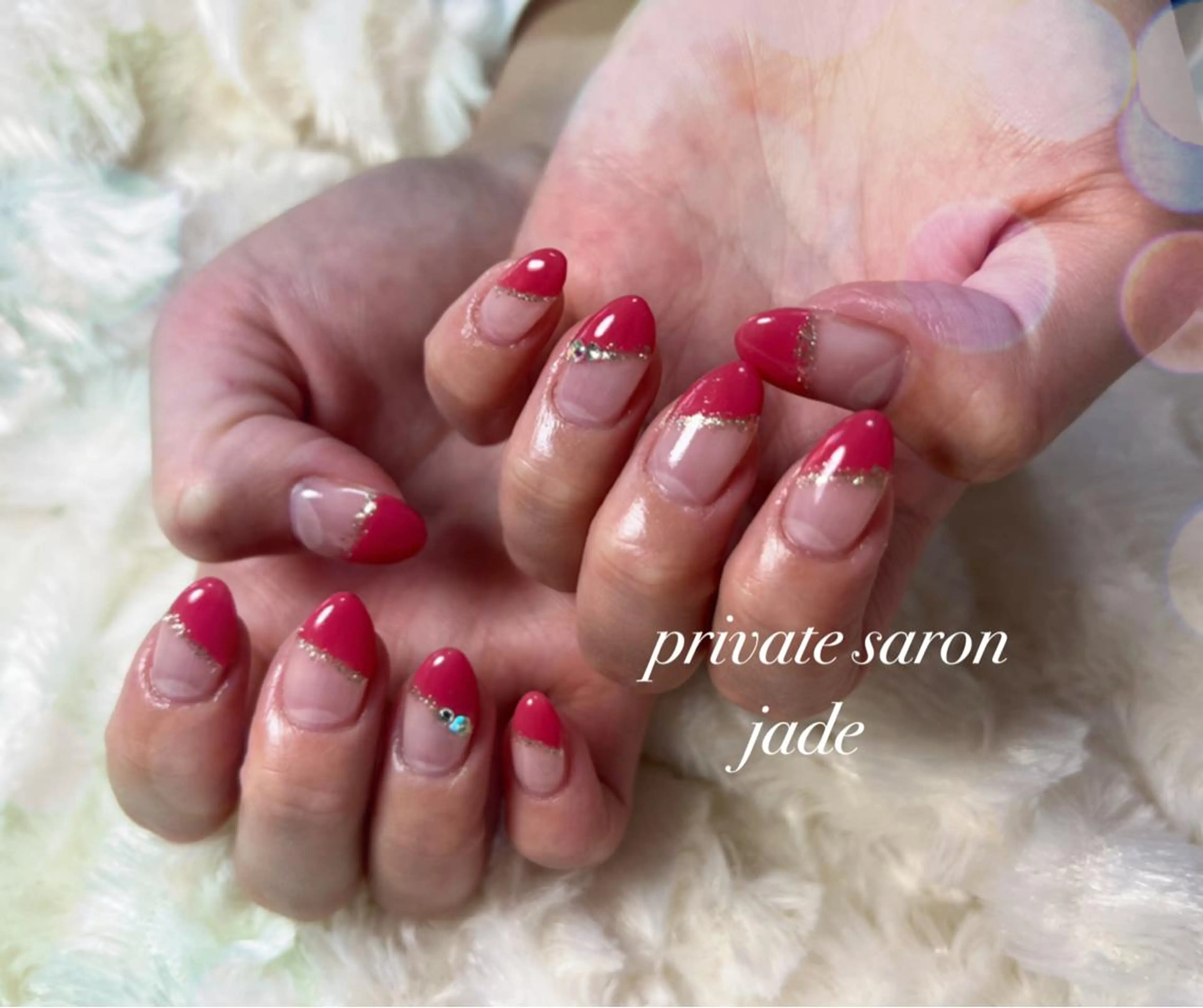 ネイル フレンチネイル 💎JADE💎 安田沙也香のネイルデザイン
