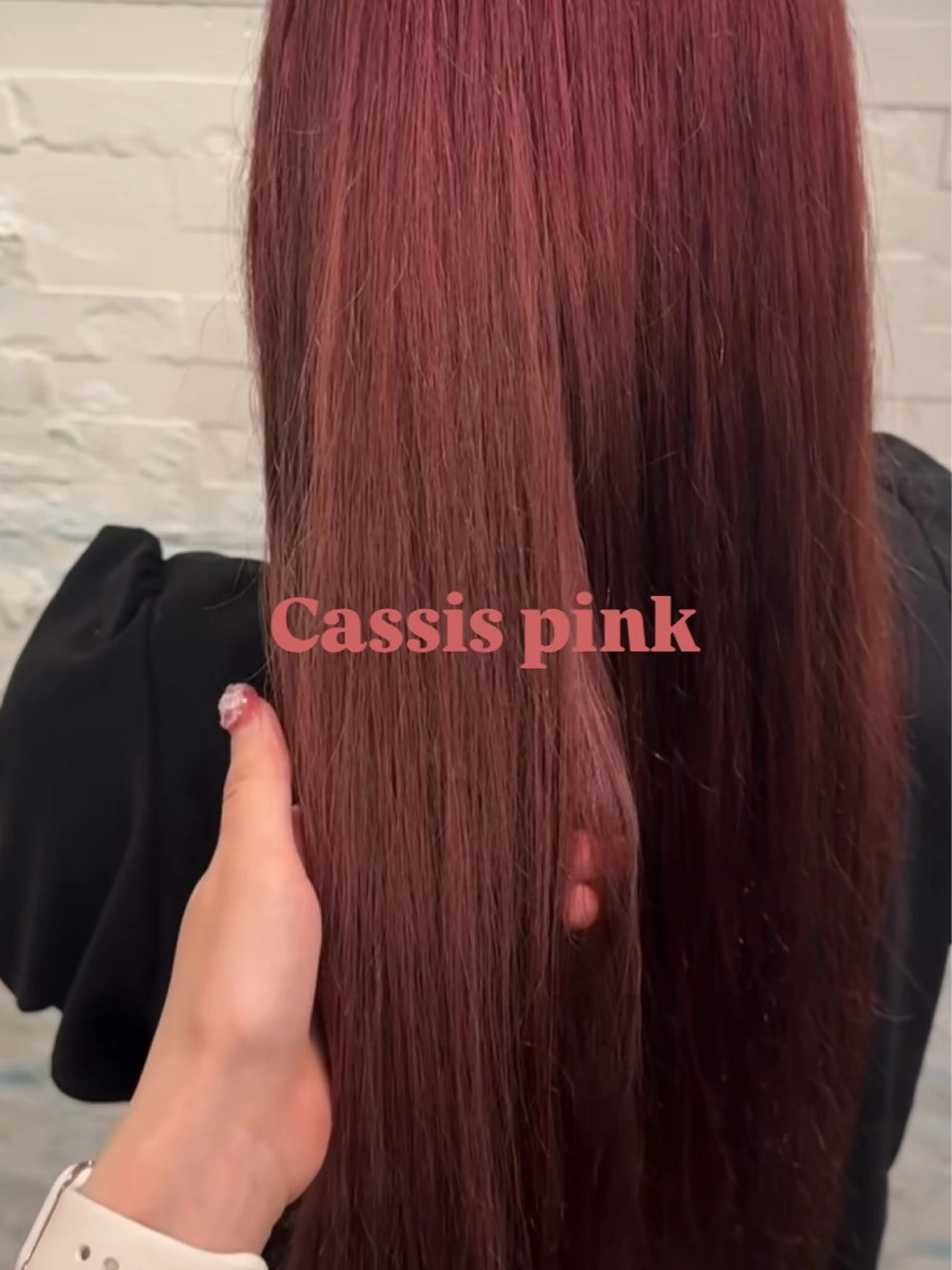 ロング カラー 透明感カラー ピンクカラー カット ヘアカラー 🫧透明感&暖色系 color/沙綾🧸のヘアスタイル