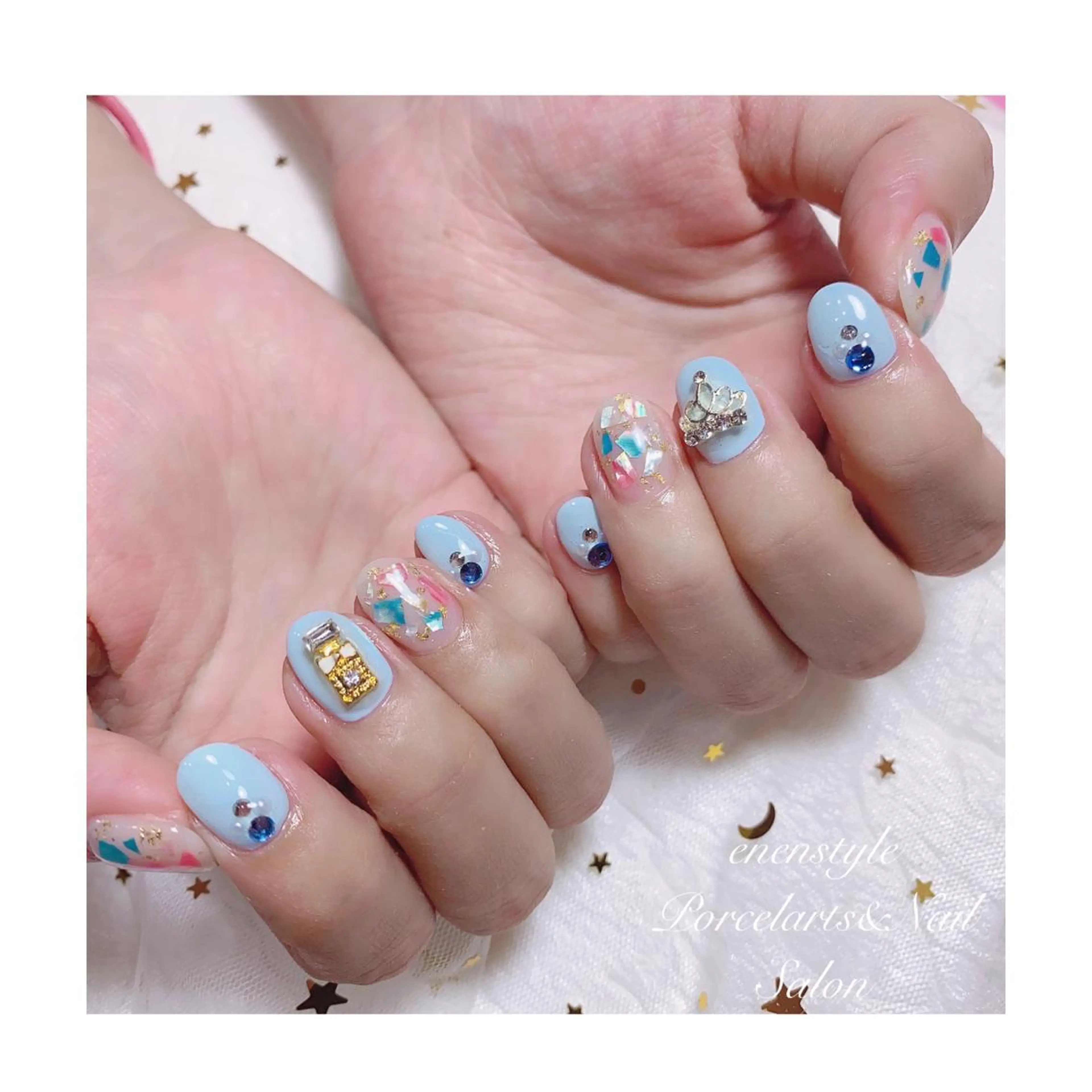ミディアム ネイル ジェルネイル ニュアンスネイル オフィスネイル ワンカラーネイル パラジェル ハンドネイル 👑enen style👑のネイルデザイン