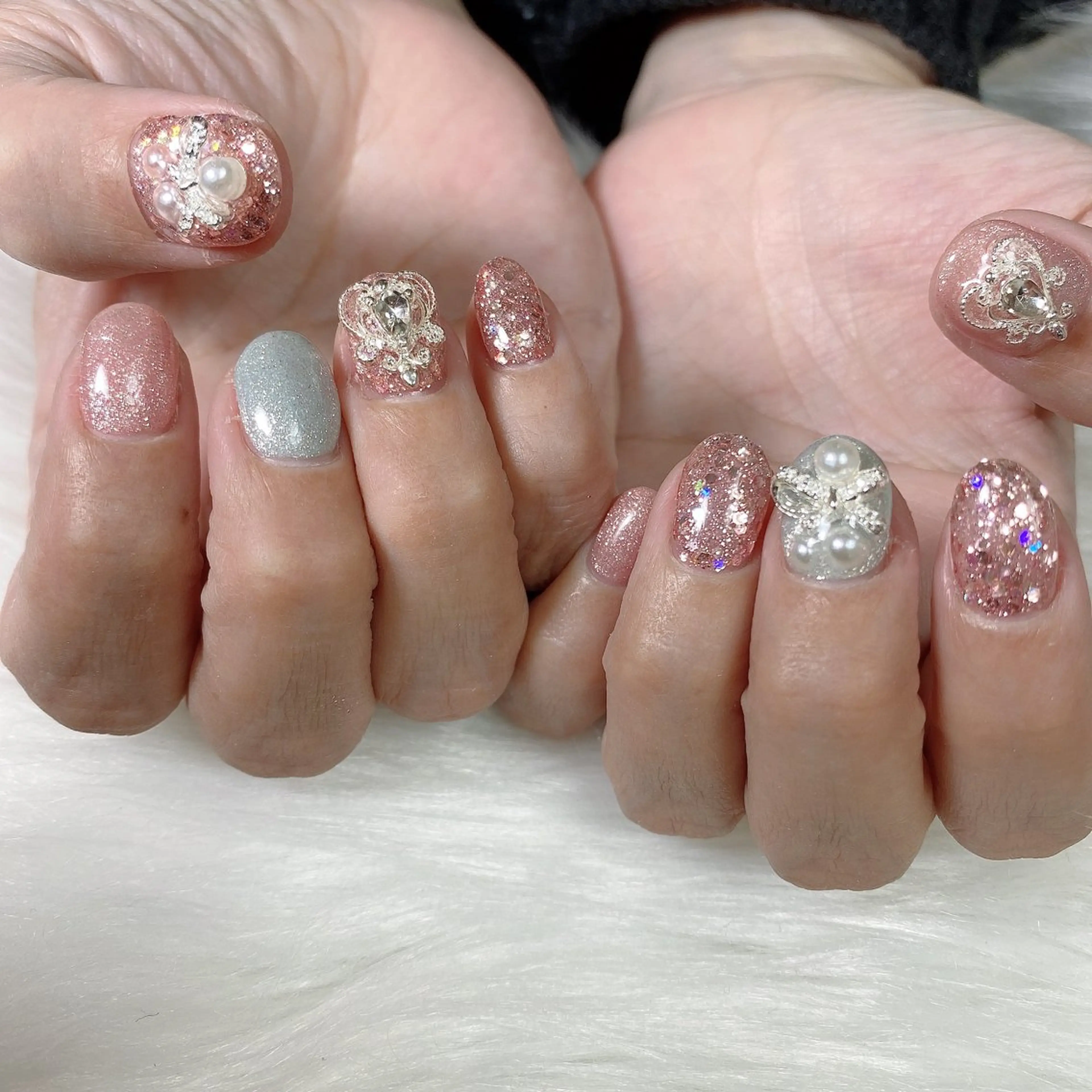 ショート 韓国風ヘア プライベートサロン nail miuのネイルデザイン