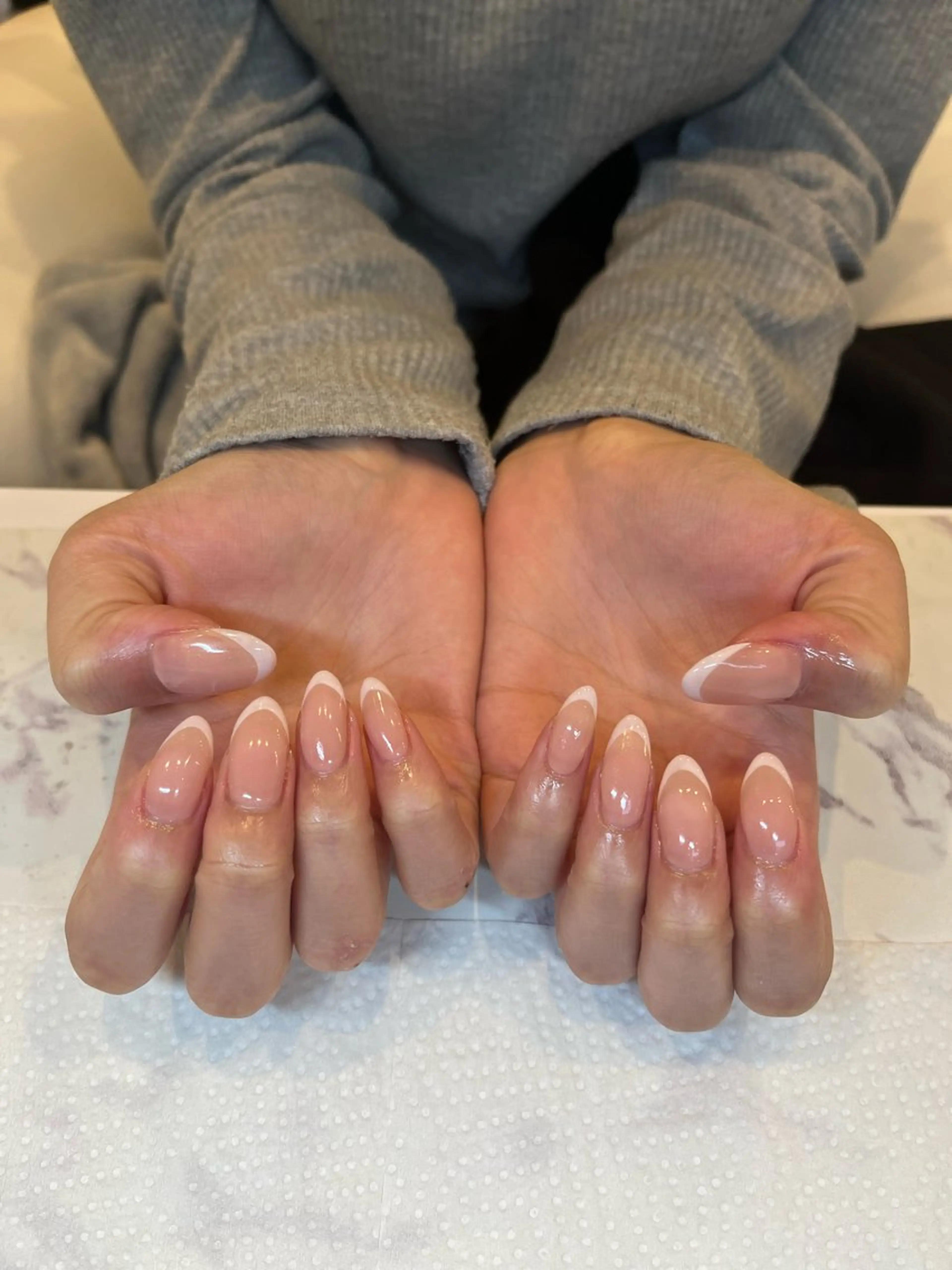 セミロング ハンドネイル 越田 有香子のネイルデザイン