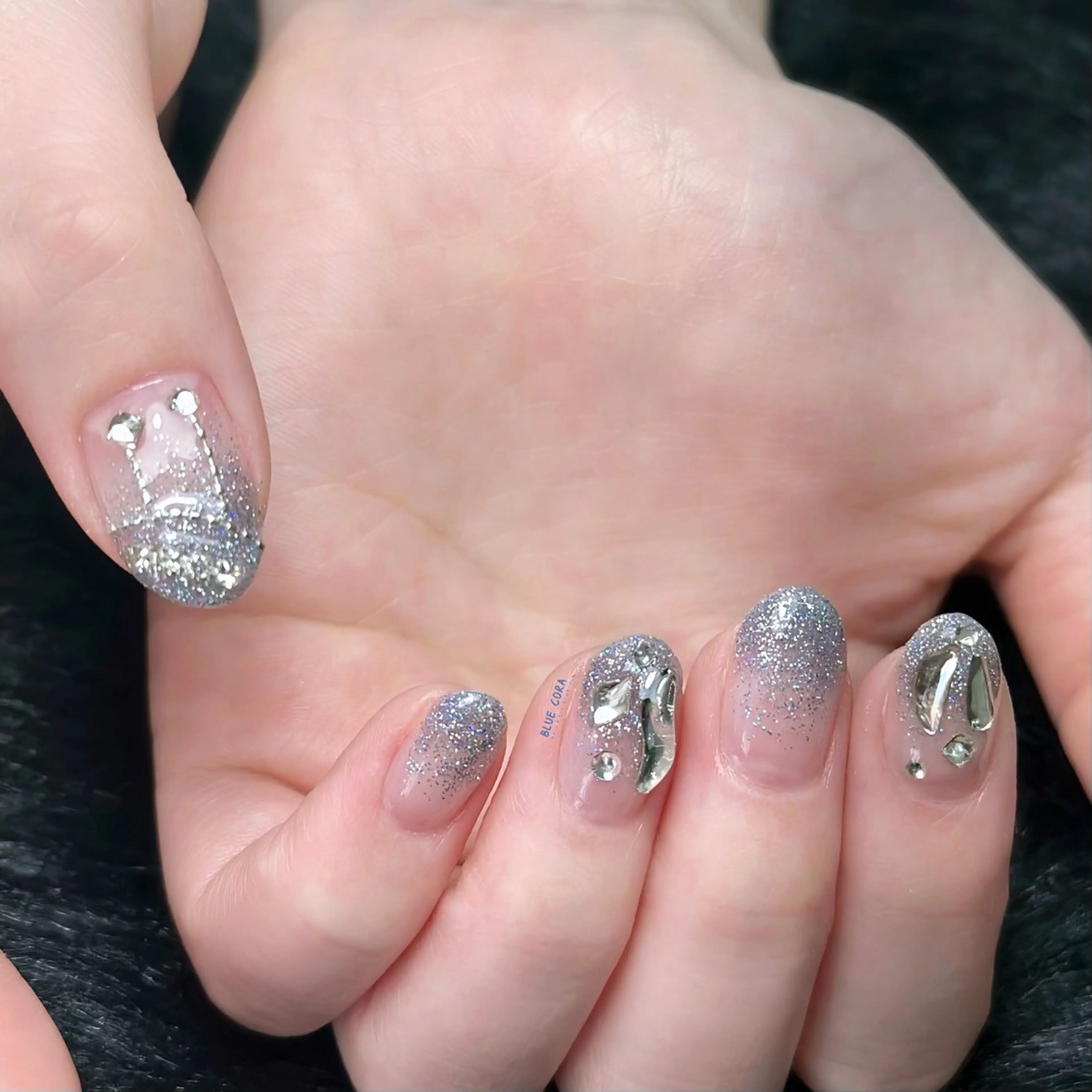 ネイル フラッシュネイル ハンドネイル ハンドケア BLUE CORAのネイルデザイン