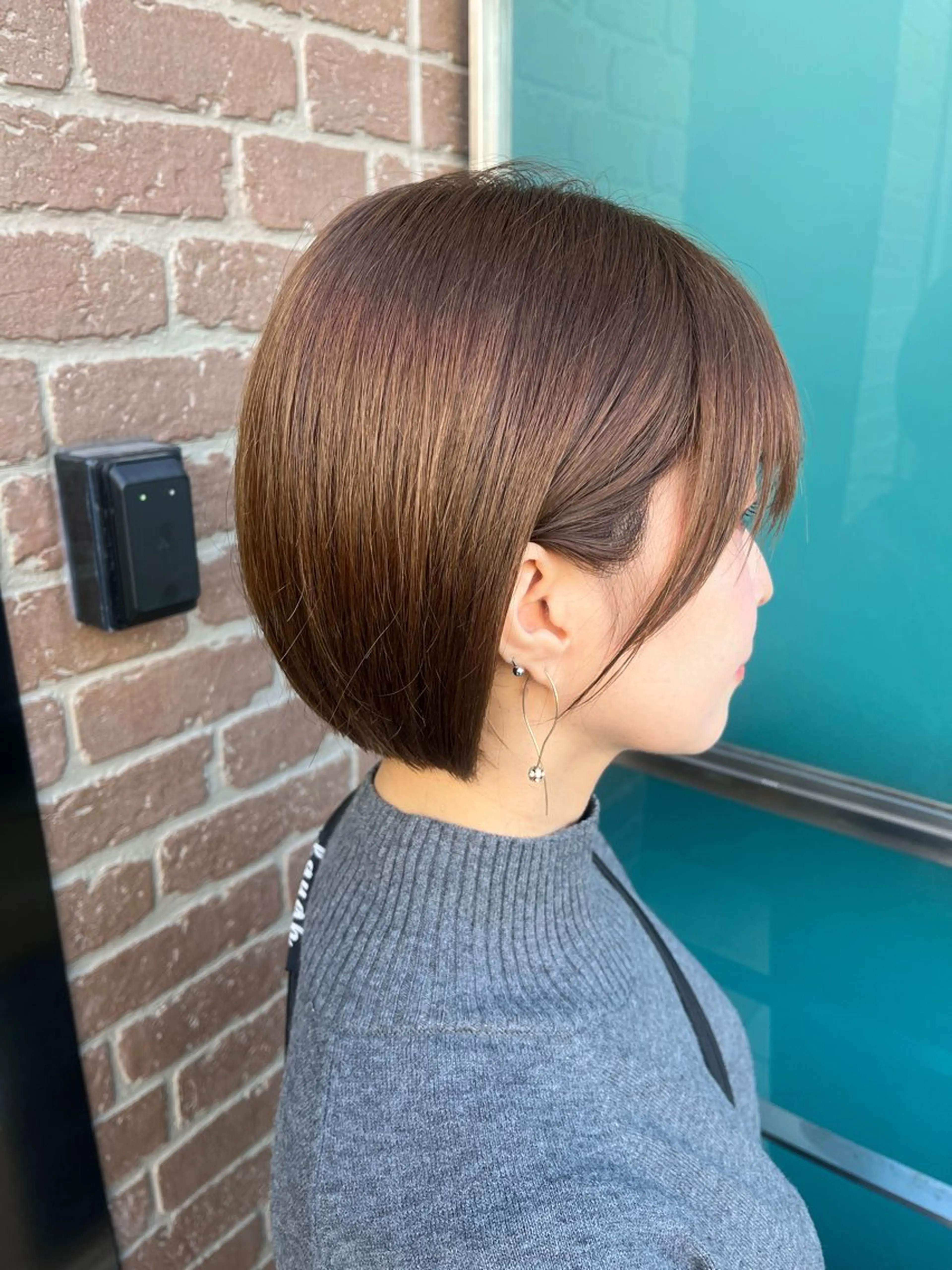 ショート カラー メンズ 久木原 ゆりのヘアスタイル