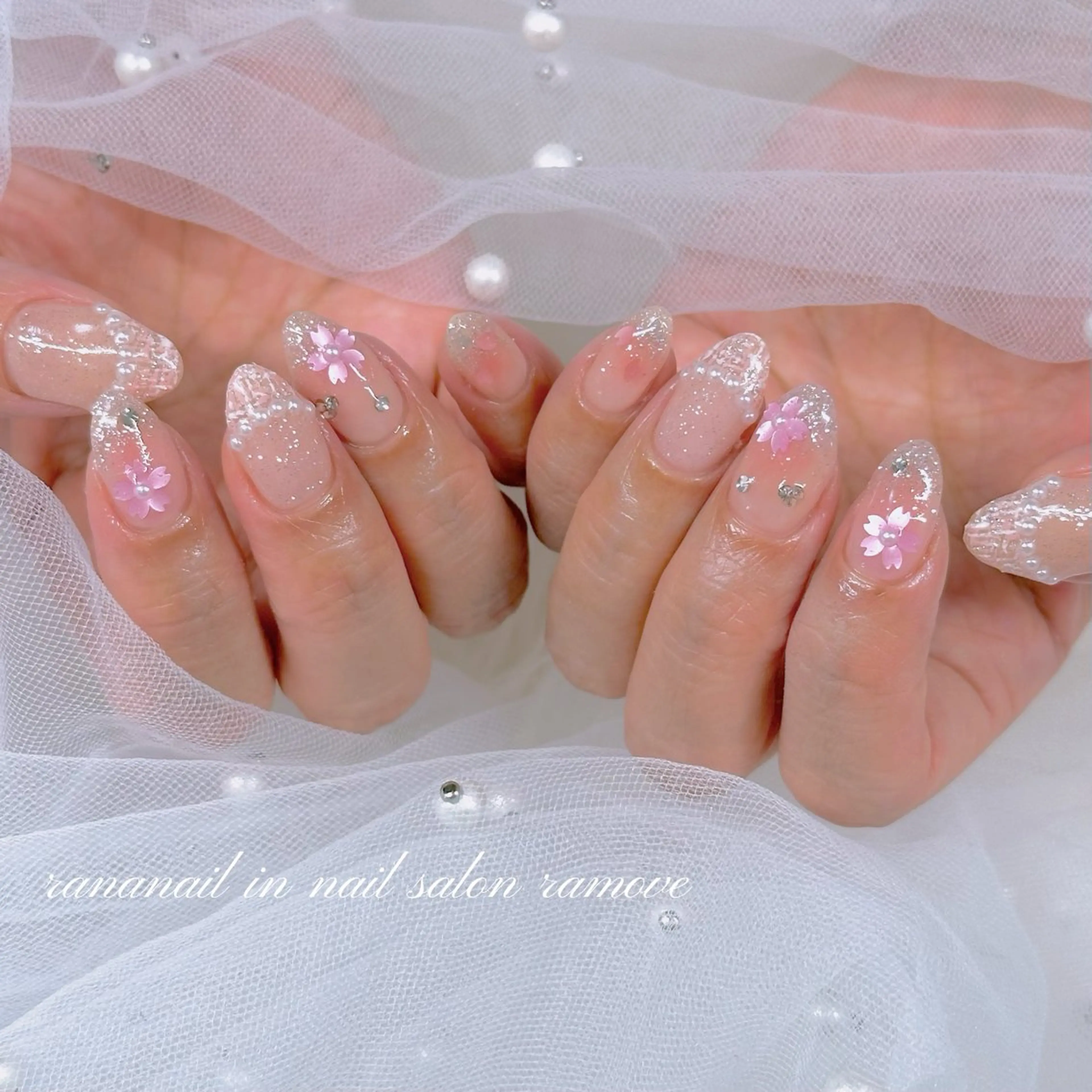 ネイル 春ネイル ハンドネイル nail salon ramove所属・ramove ranaのネイルデザイン
