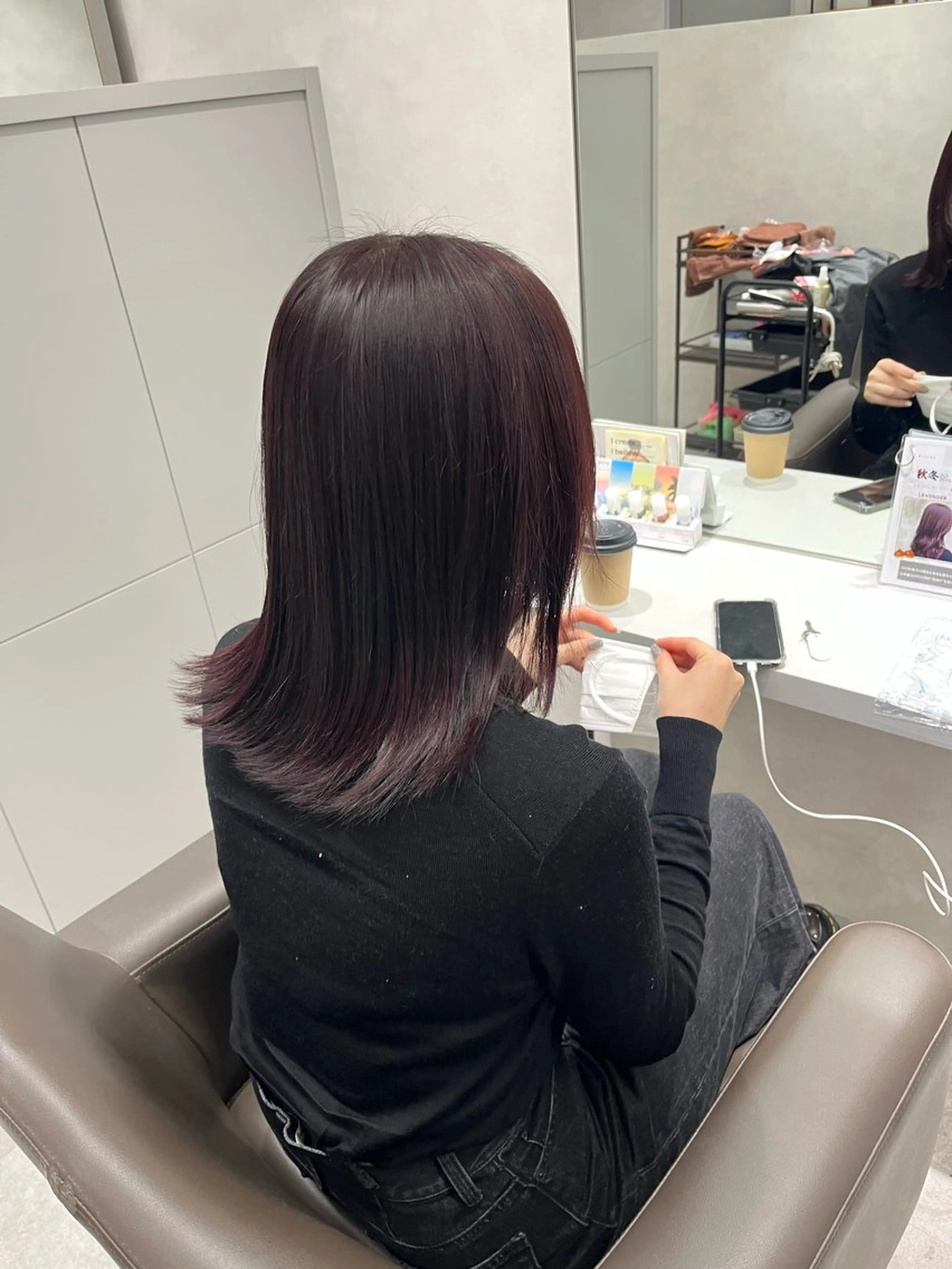 ミディアム カラー Mai🍀西梅田 メンズカットモデルのヘアスタイル
