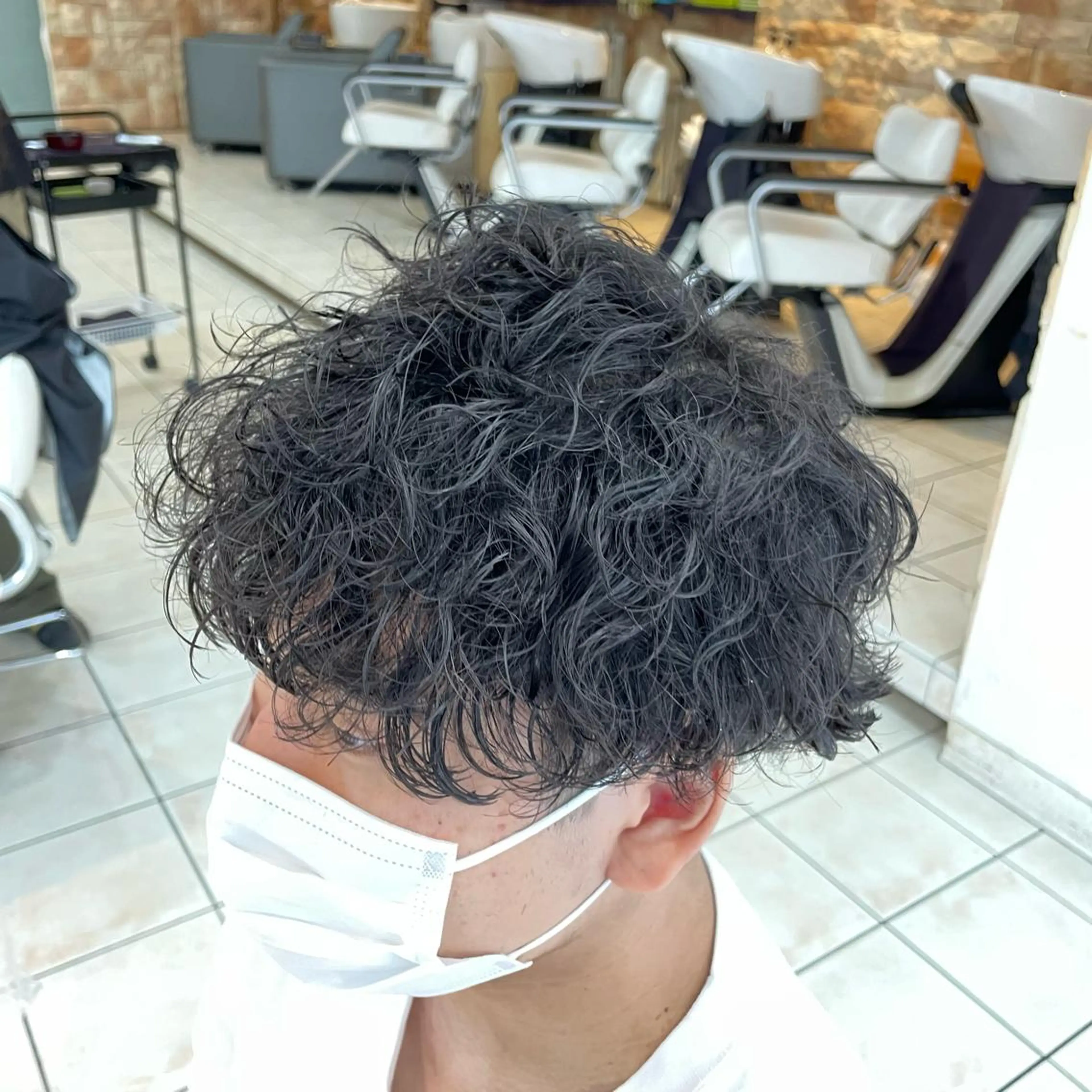 ショート パーマ メンズ シャドウパーマ/縦落 ちパーマ 大久保拓実のヘアスタイル