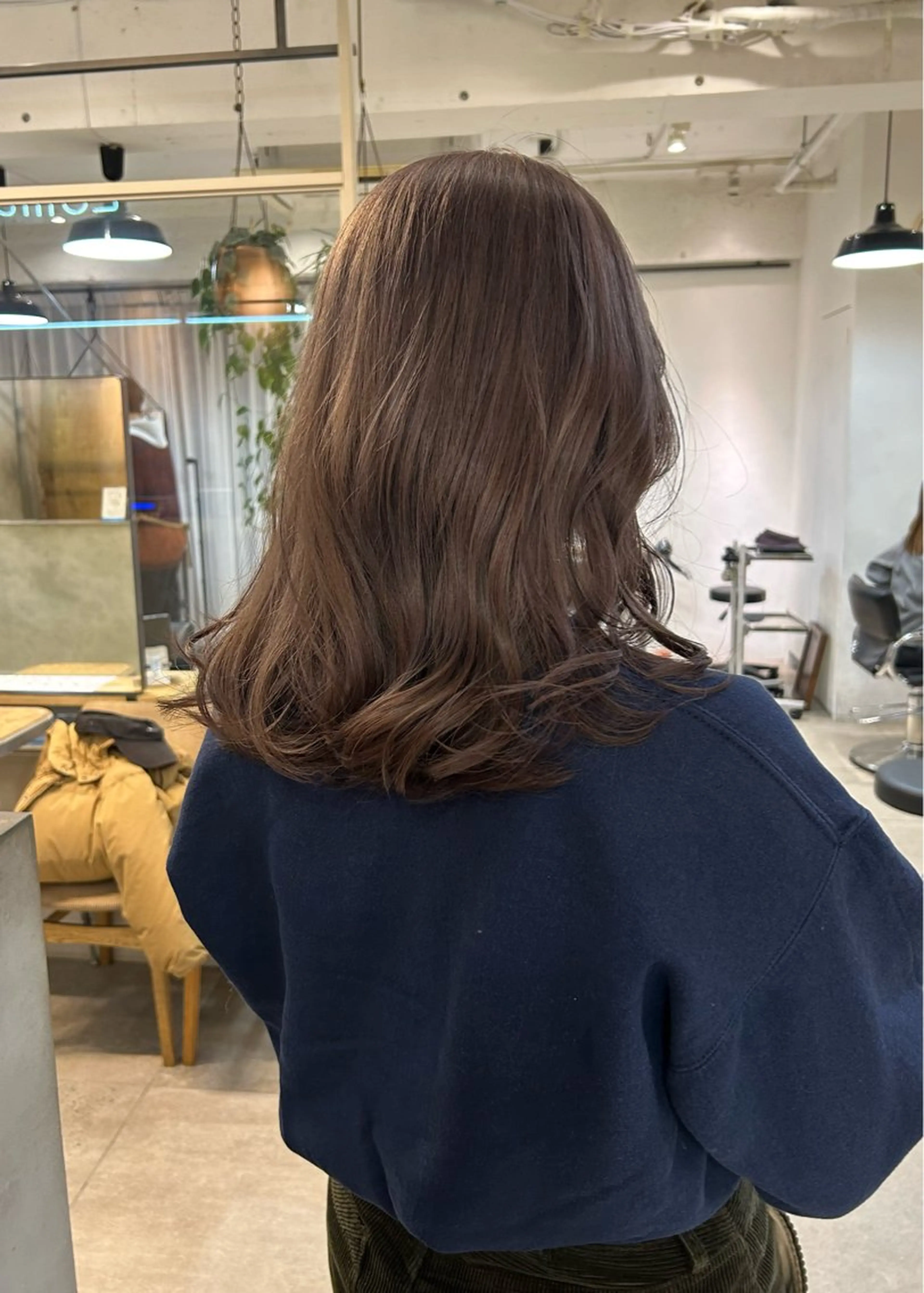 ミディアム カラー ヘアカラー トリートメント じゅわっと暖色カラー 🍊Moemiのヘアスタイル