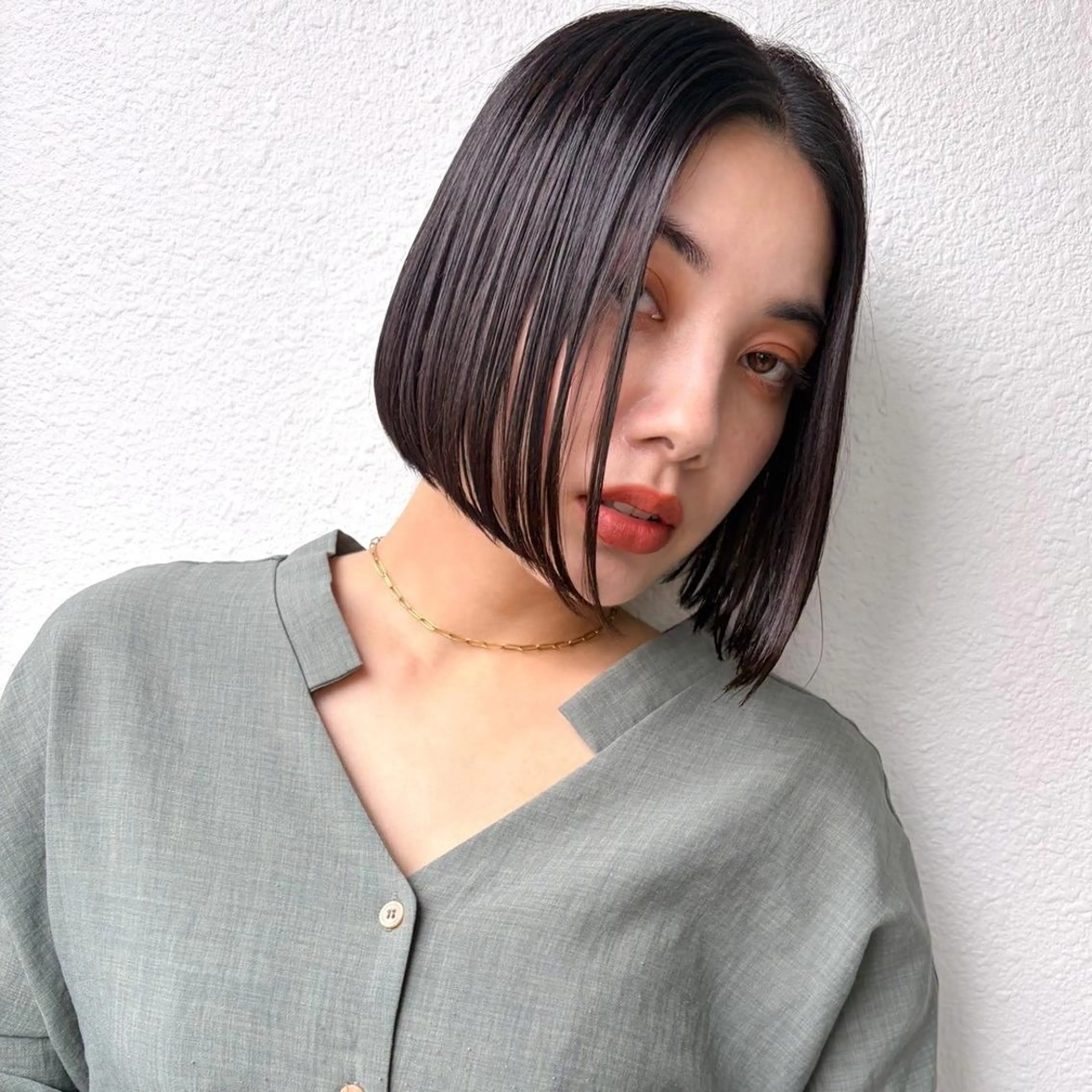 ミディアム 艶髪ストレート❇️ レイヤー❇️出町光流のヘアスタイル