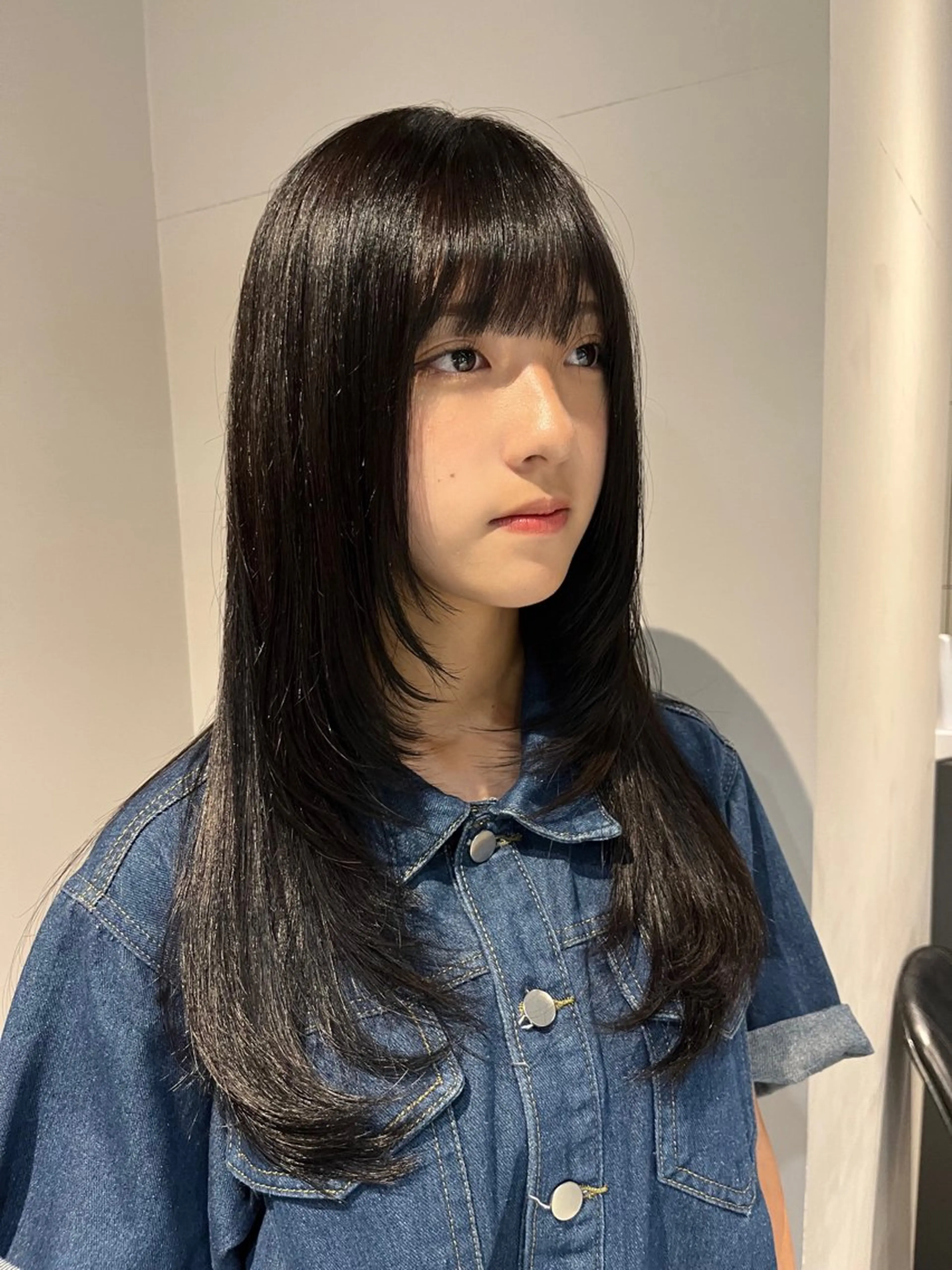 ロング カラー うる艶カラー/恵比寿 ベージュ/丸山陽平のヘアスタイル