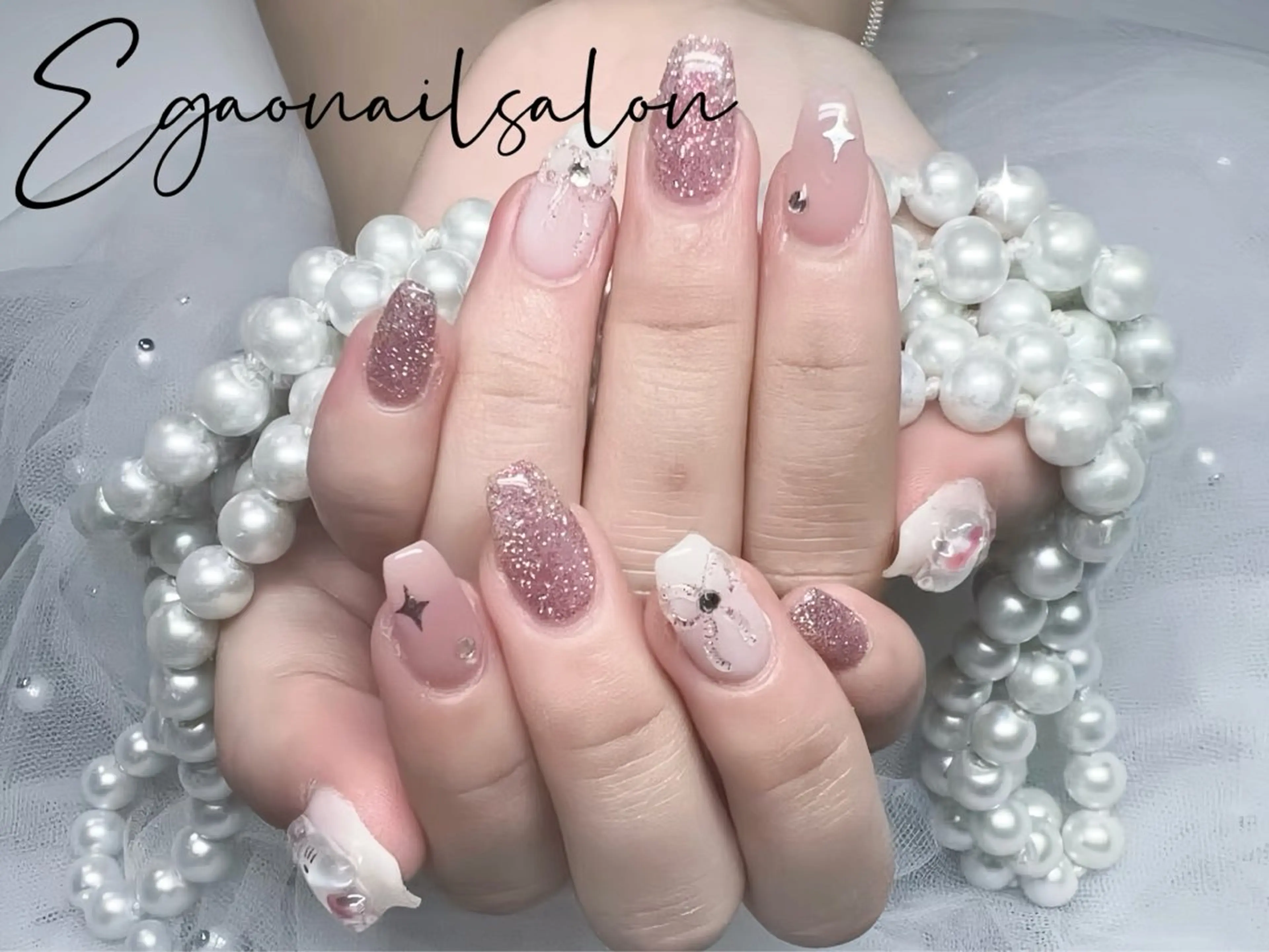 ネイル アートネイル フットネイル フレンチネイル ジェルネイル グラデーション ハンドネイル Egao Nail錦糸町店のネイルデザイン