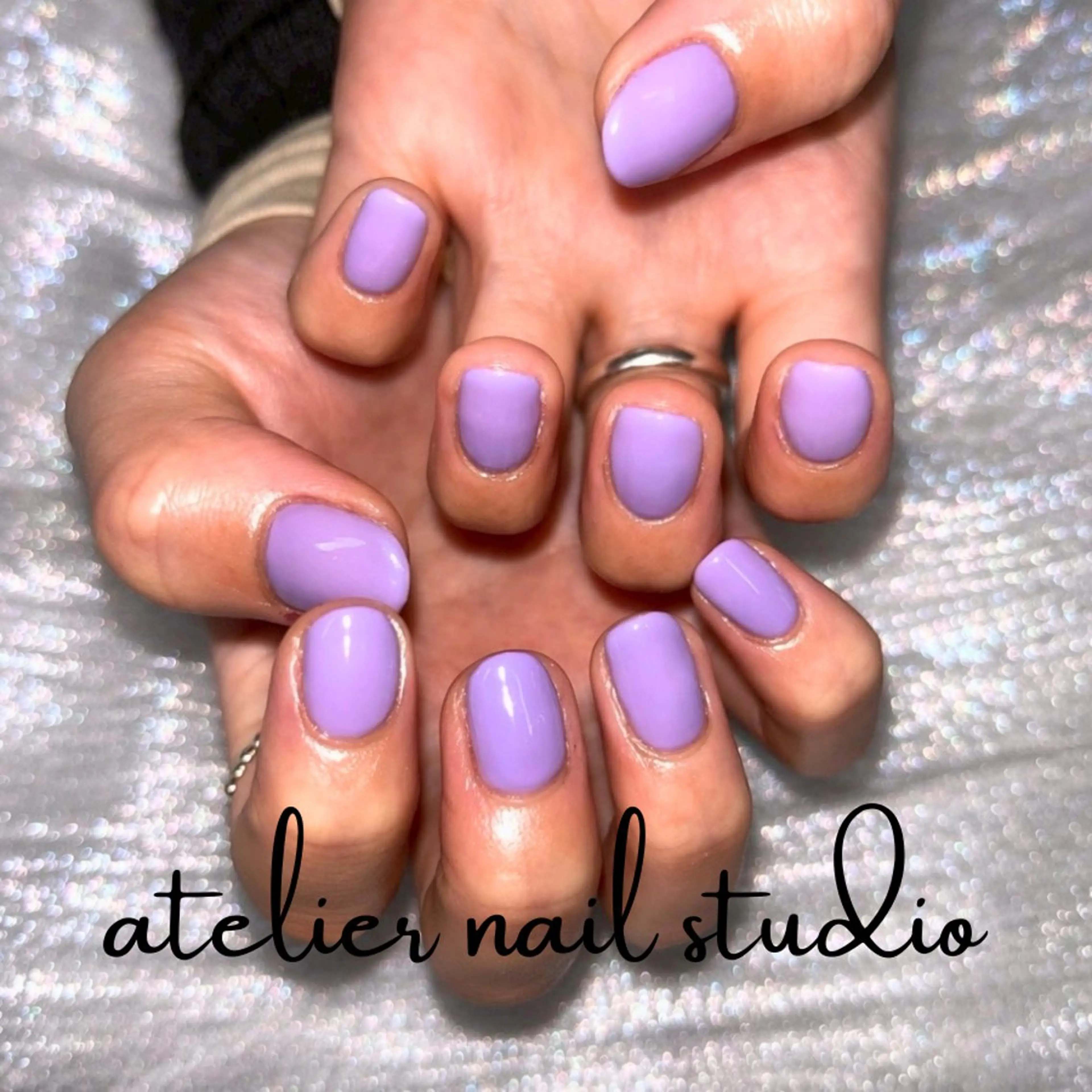 ネイル アートネイル ジェルネイル オフィスネイル ワンカラーネイル パラジェル ハンドネイル atelier nailstudioのネイルデザイン