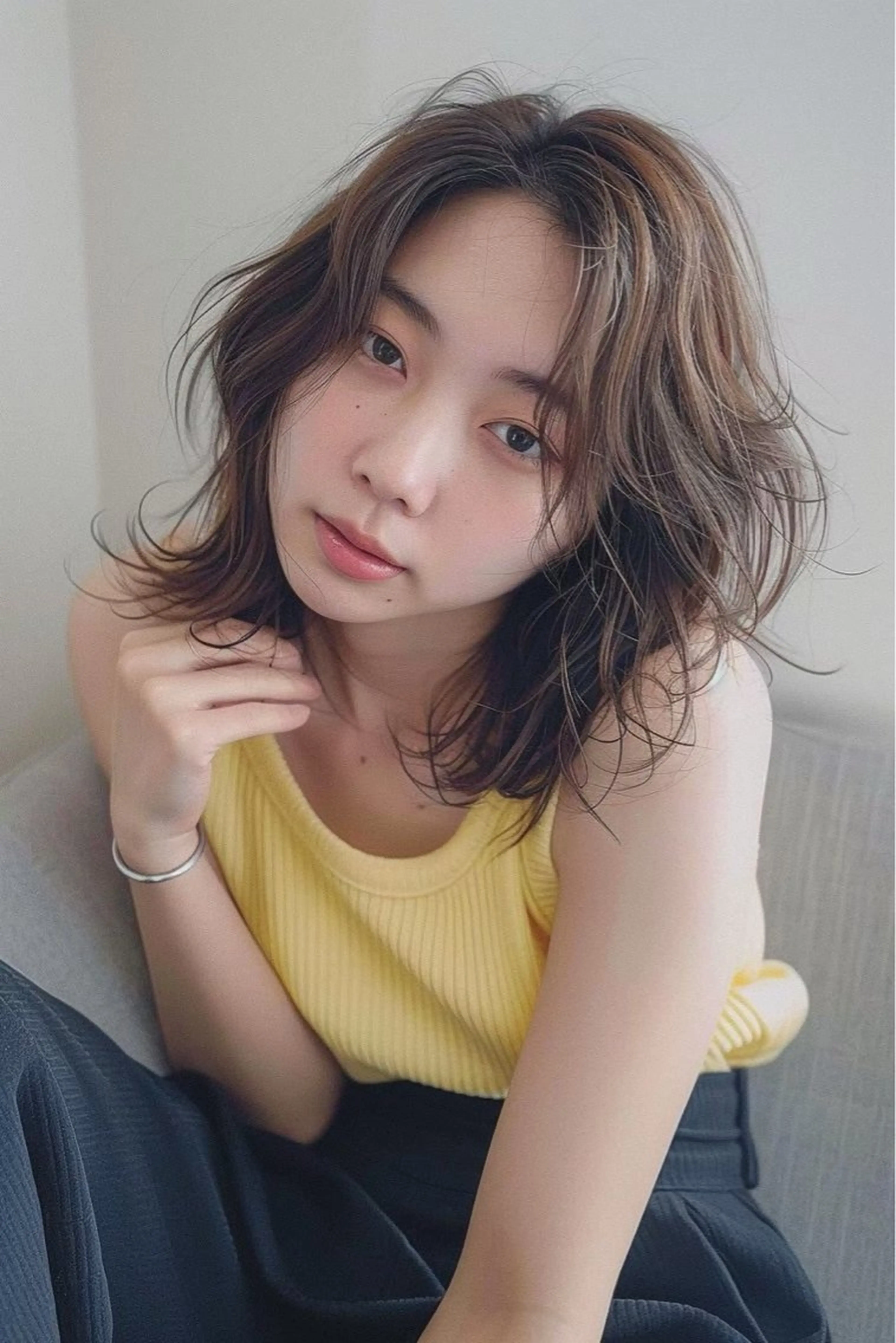 ミディアム カラー カット ヘアカラー トリートメント 4月限定/ カラー特化/YUTOのヘアスタイル