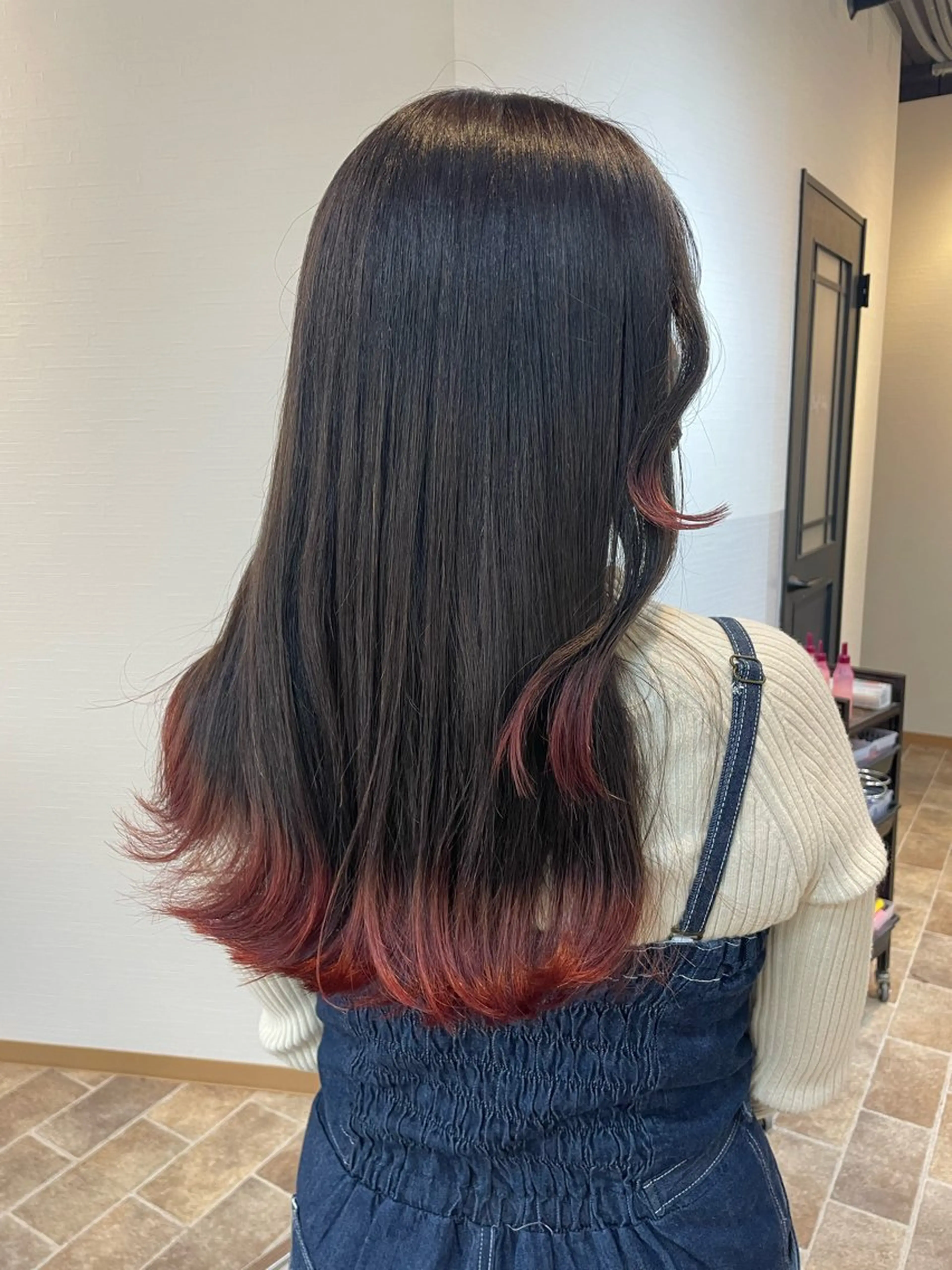 ロング カラー ピンクカラー ヘアカラー Ammi hair所属・YUI/ ブリーチカラー🌷のヘアスタイル