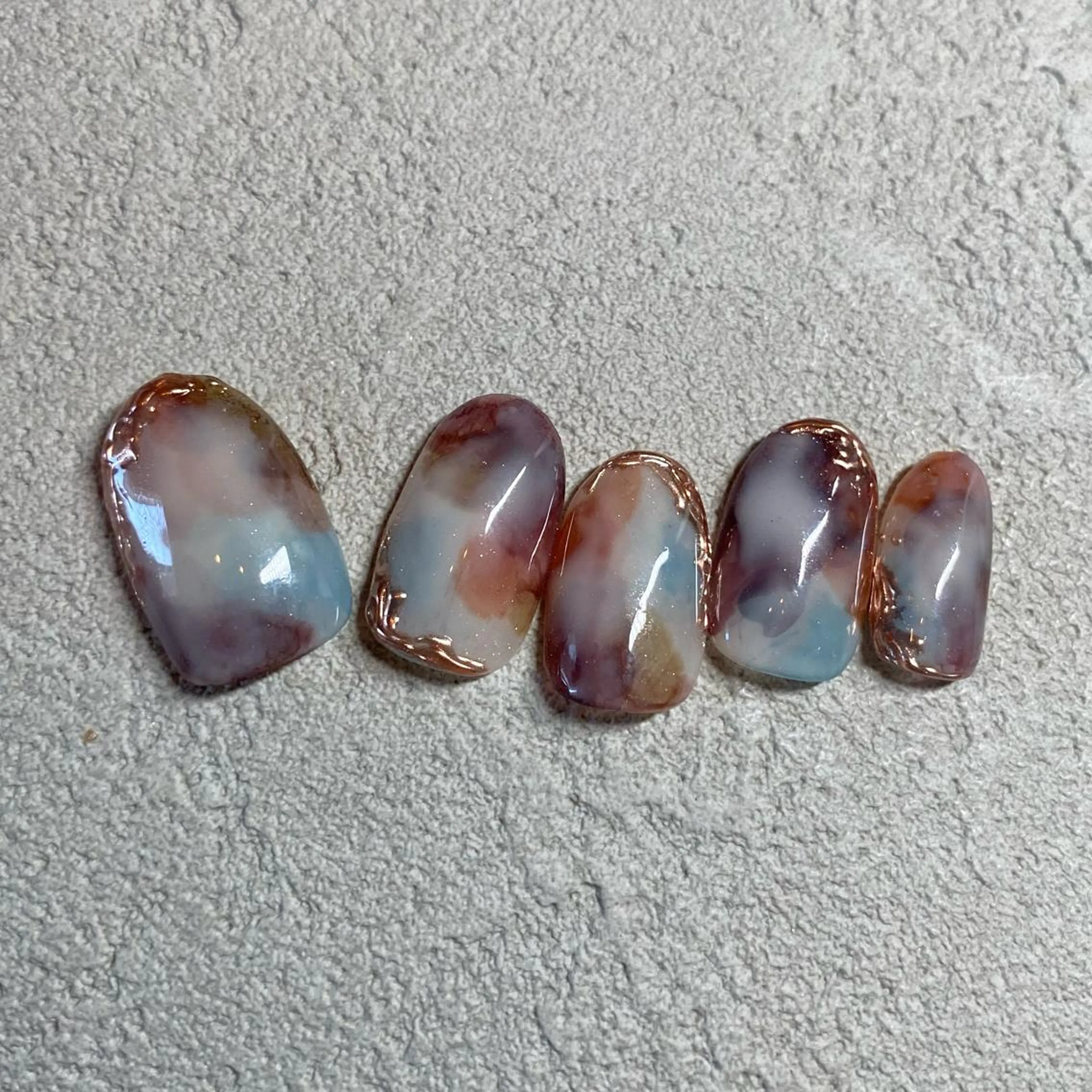 ネイル アートネイル フットネイル ニュアンスネイル 冬ネイル 山田 貴子のネイルデザイン