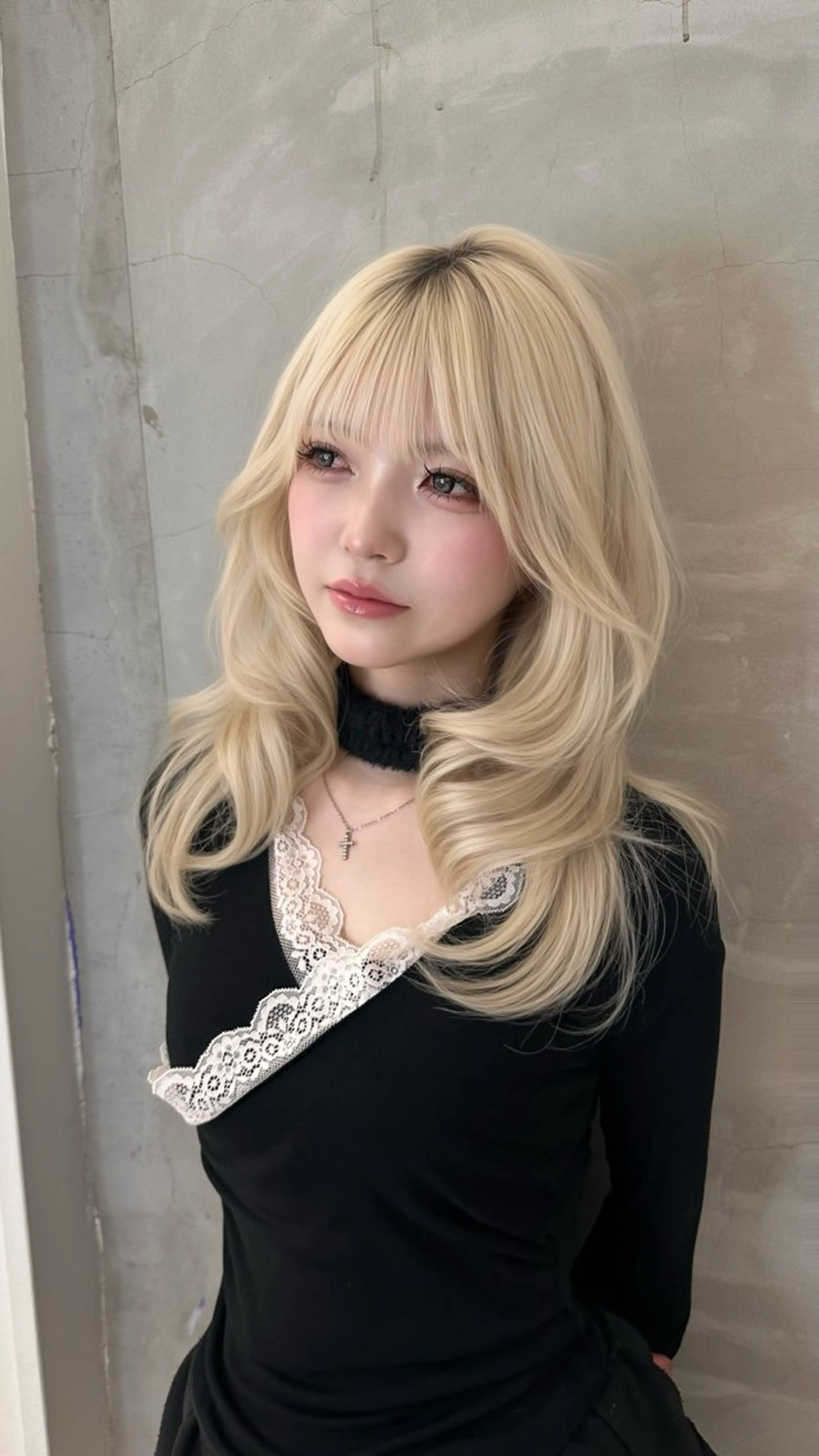 ロング カラー ヘアセット 上品モテヘア🩶 karen🩶のヘアスタイル