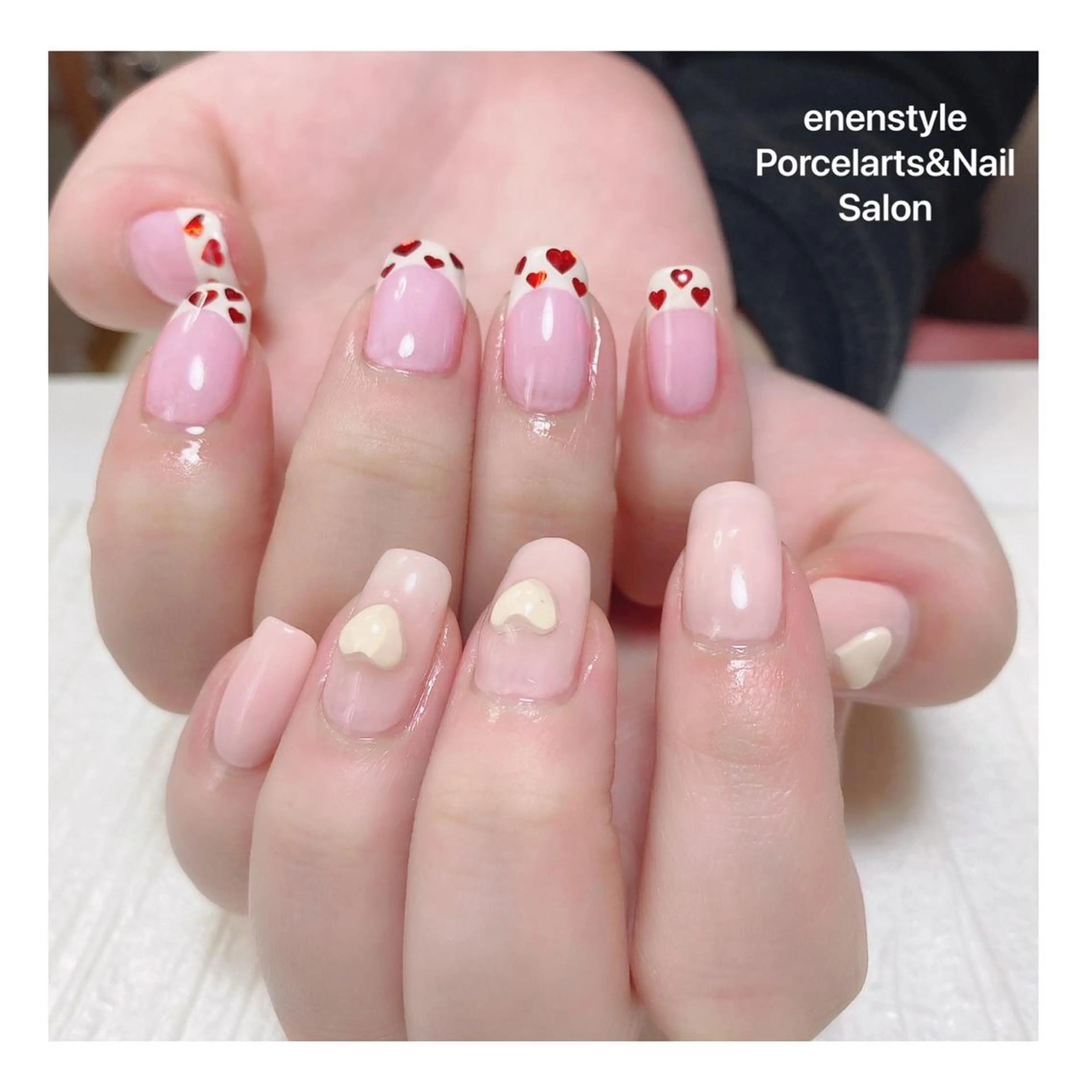 ミディアム ネイル ハンドネイル 👑enen style👑のネイルデザイン