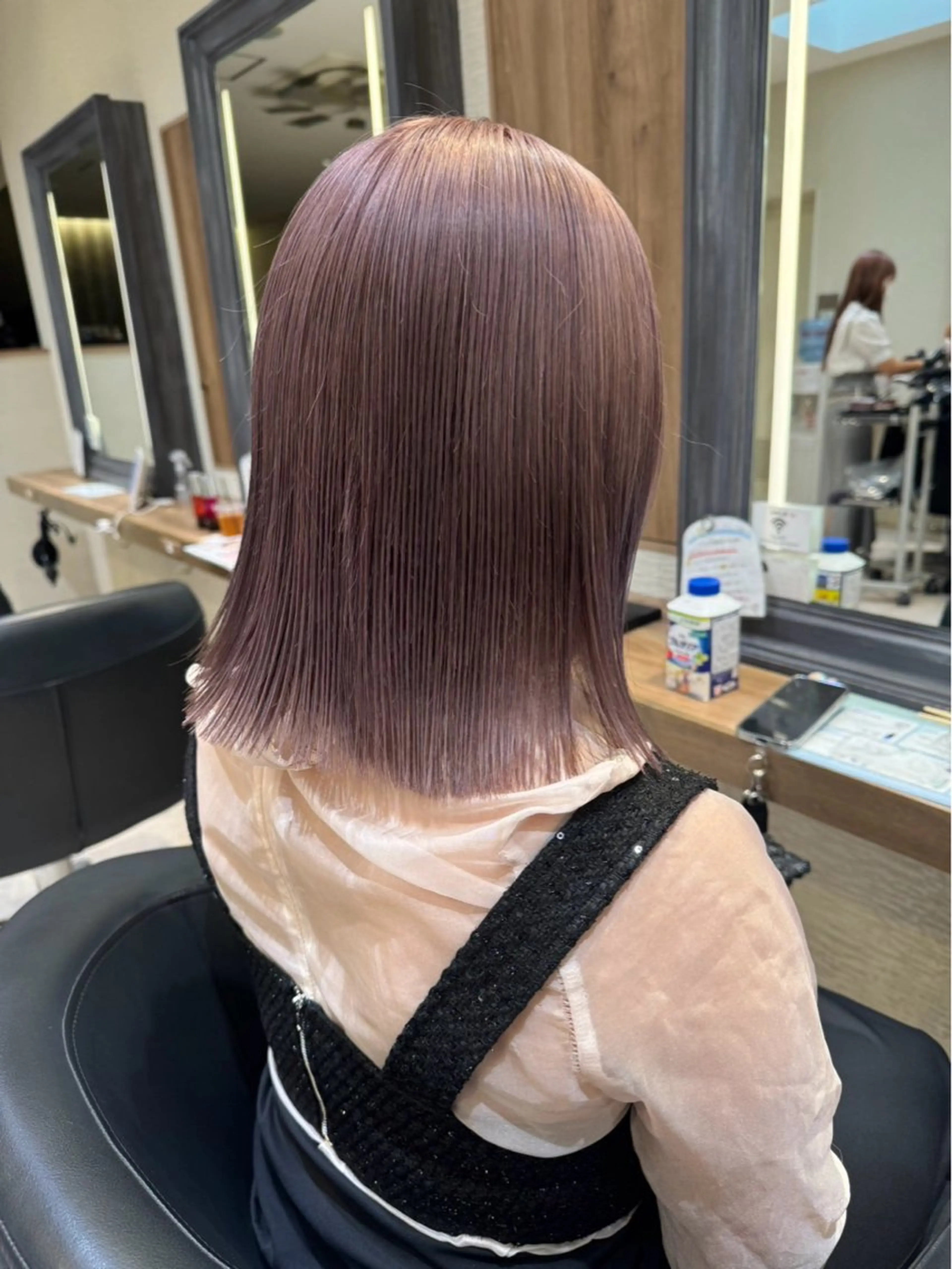 ミディアム ハイトーン／アレンジ 🩵NANAMIのヘアスタイル