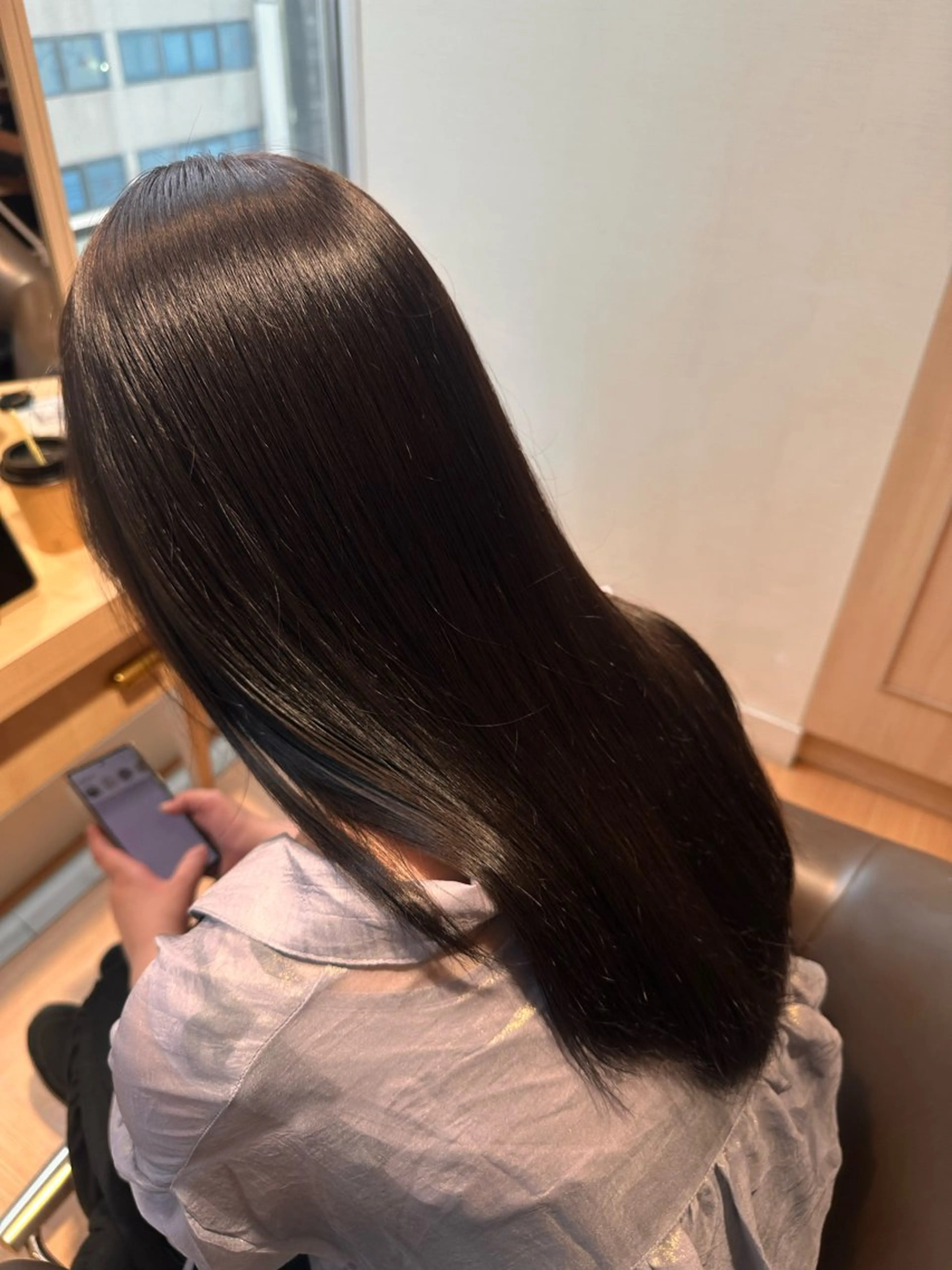 セミロング ヘアカラー 【yuni】 コタロウのヘアスタイル