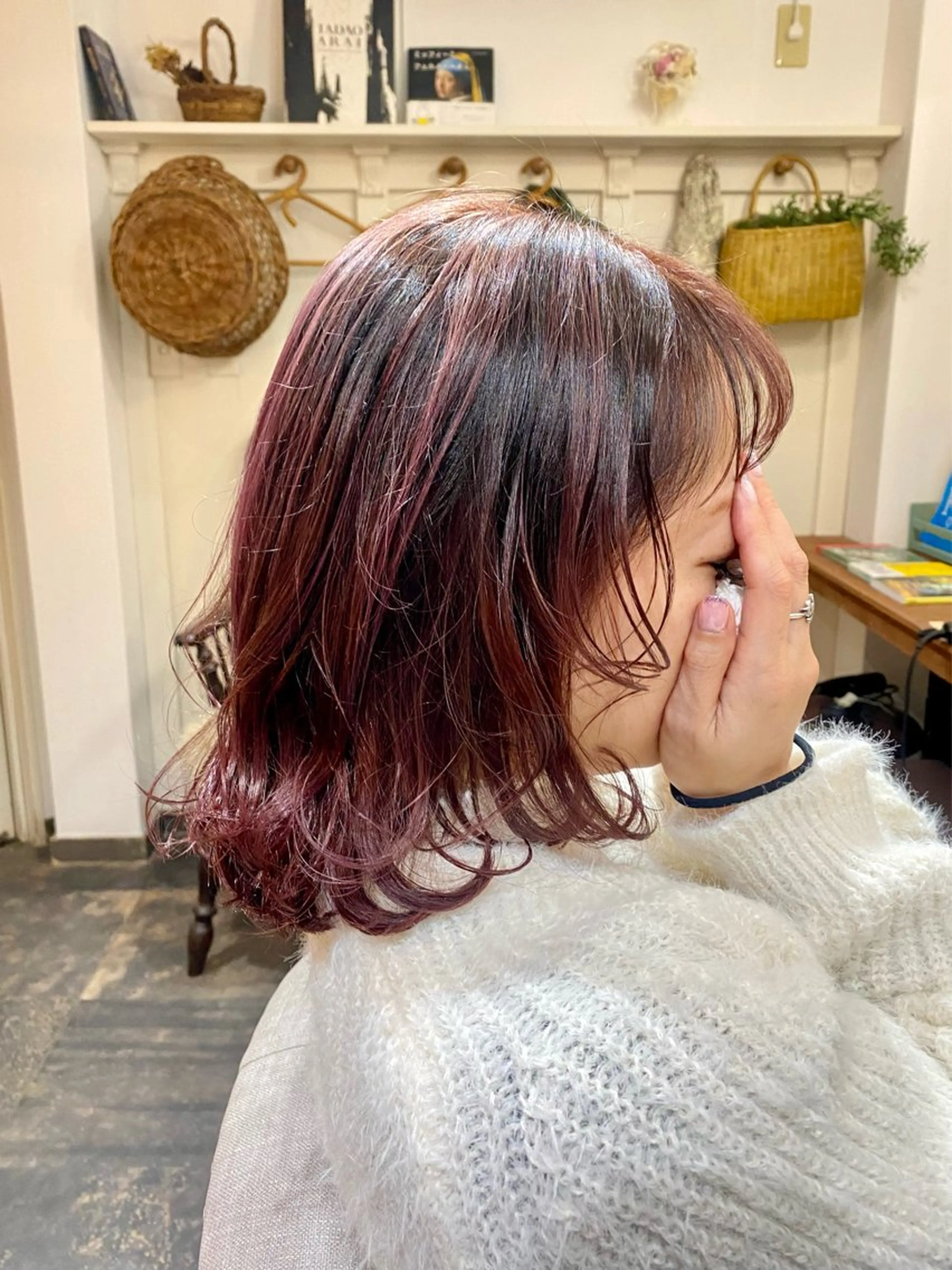 ミディアム ハイライト Ruri hair magomusumeのヘアスタイル