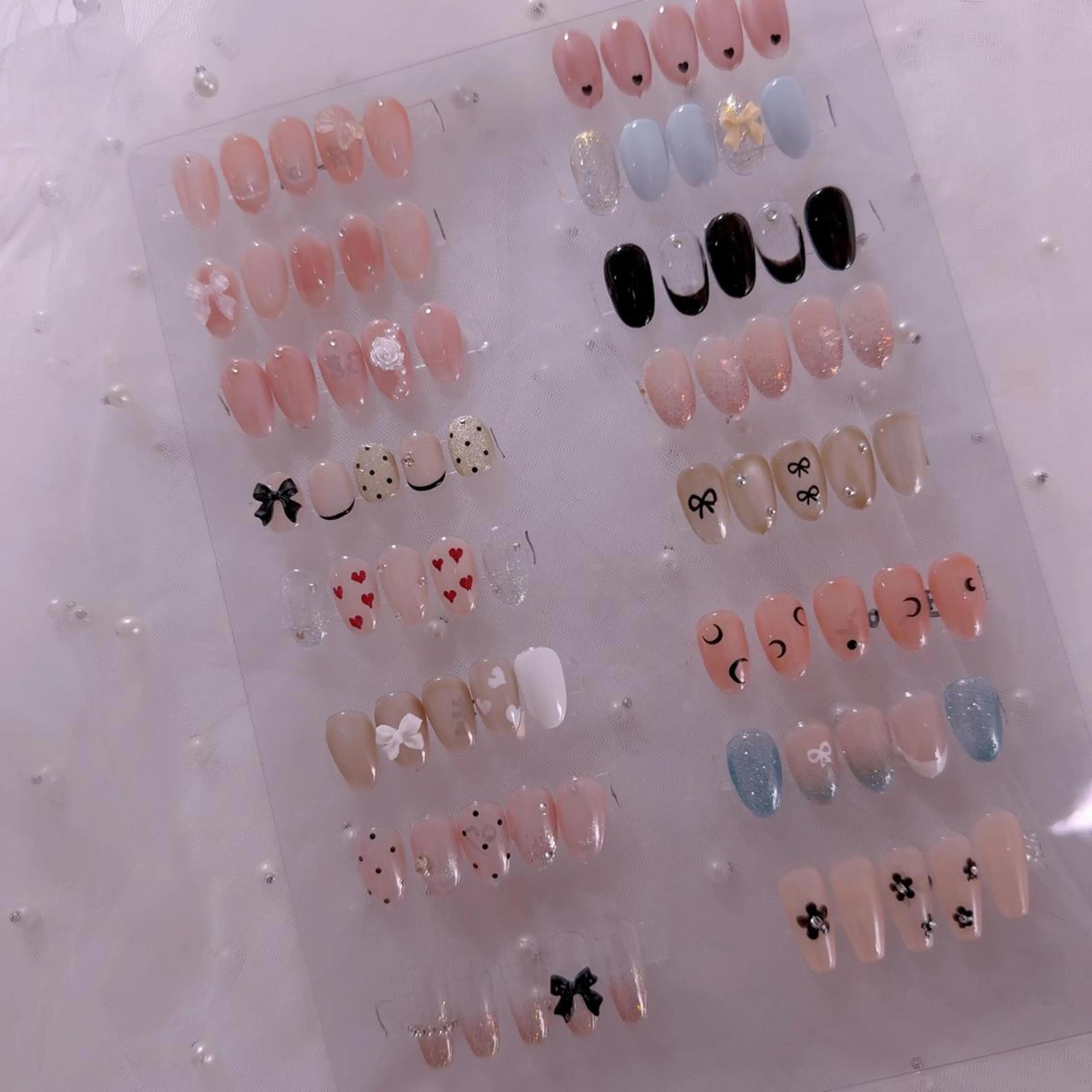 ネイル キラキラネイル 韓国ネイル オフィスネイル For U nail スカルプ専門店のネイルデザイン