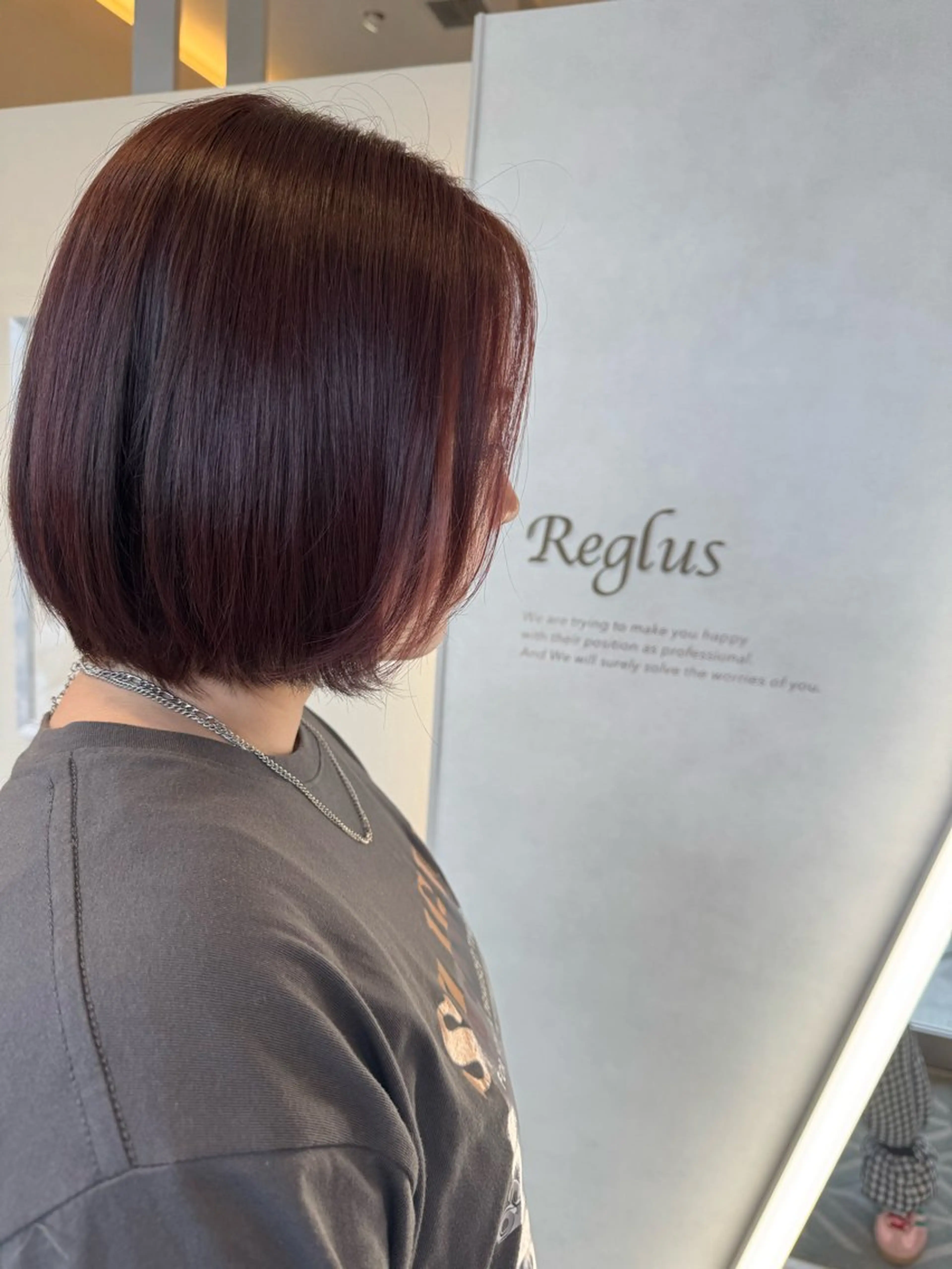 ショート カラー ピンクカラー 松永 麻希のヘアスタイル