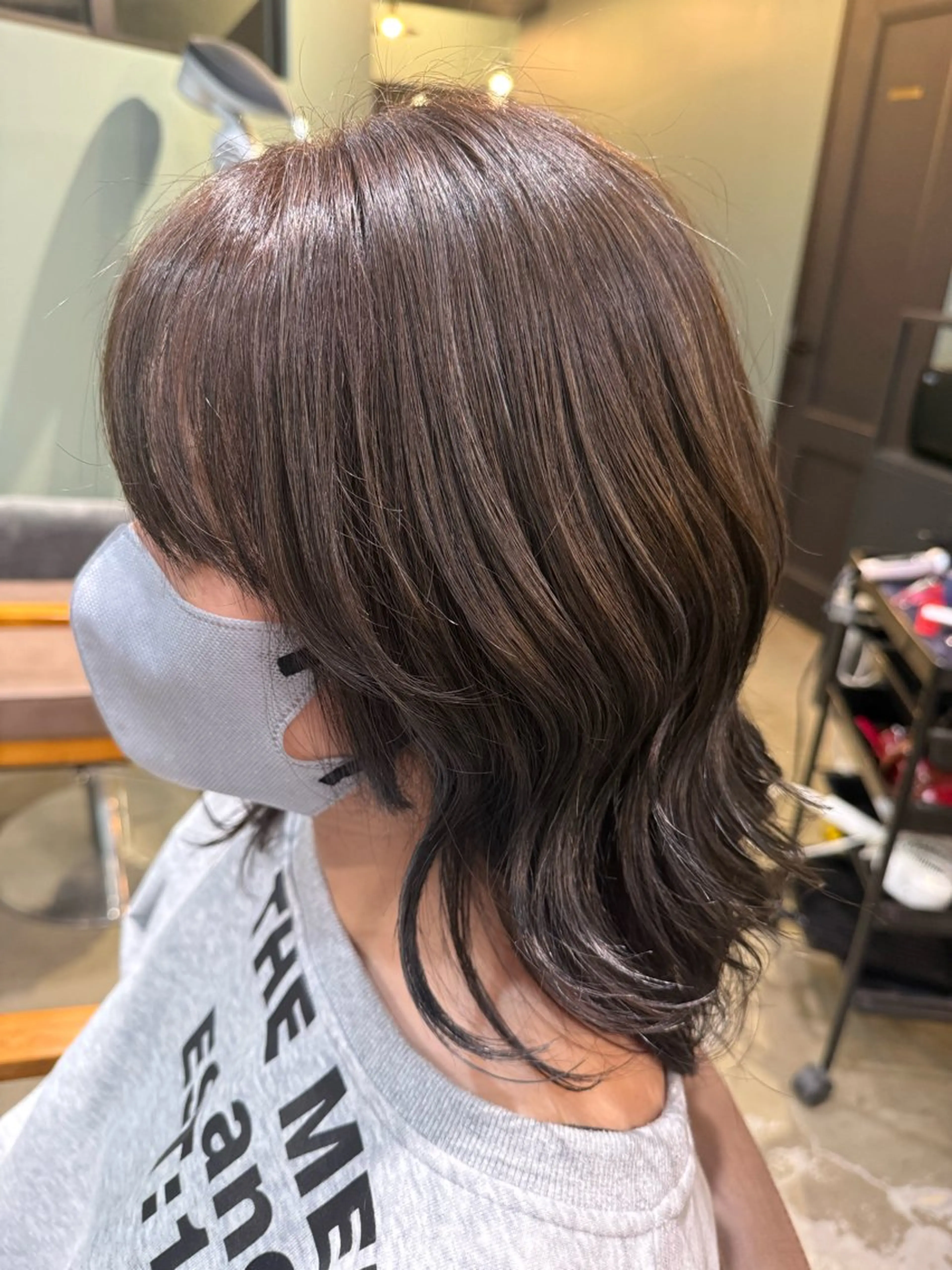 ミディアム 草野 奈扇のヘアスタイル