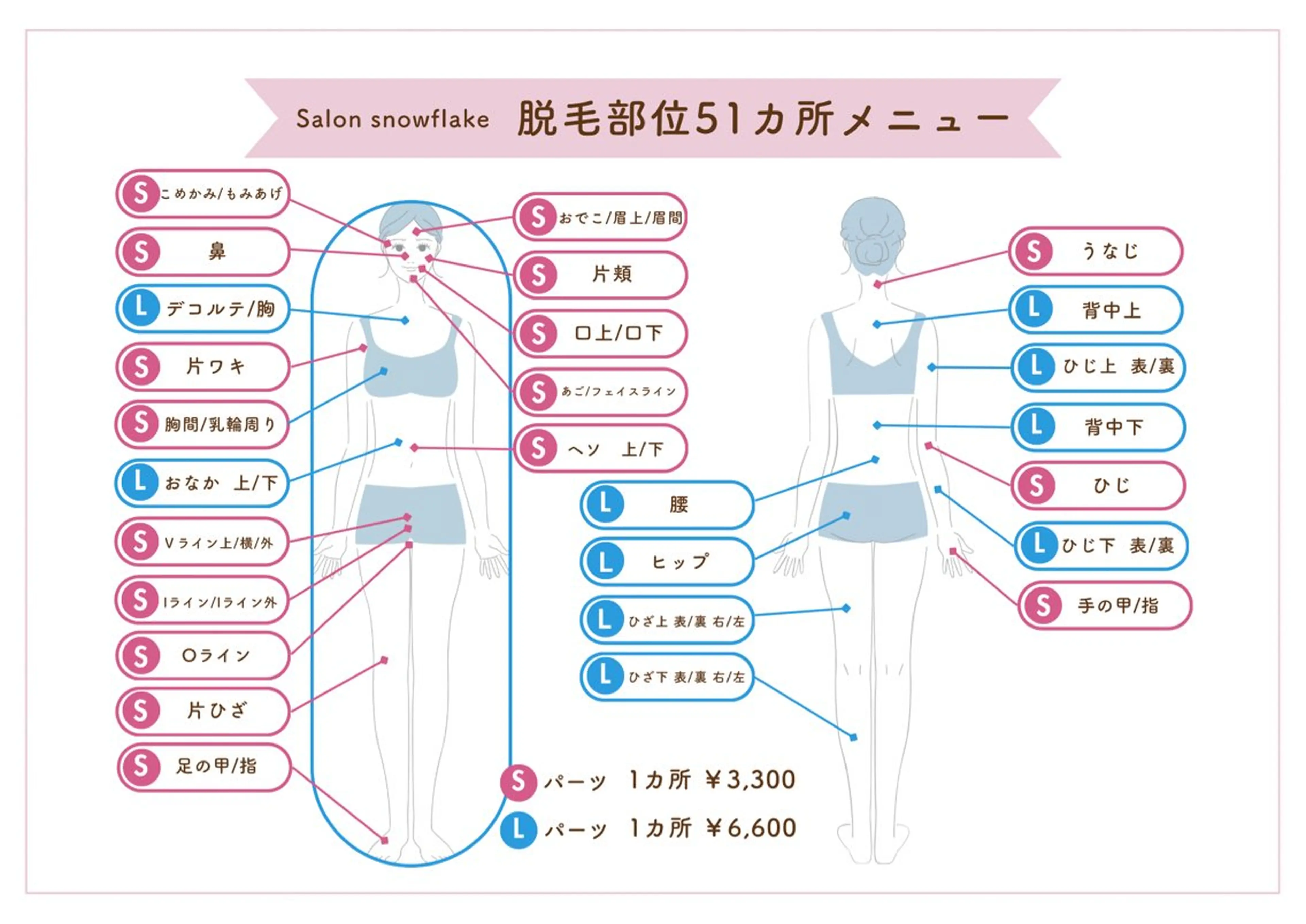 脱毛 snow flakeのエステ・リラクイメージ