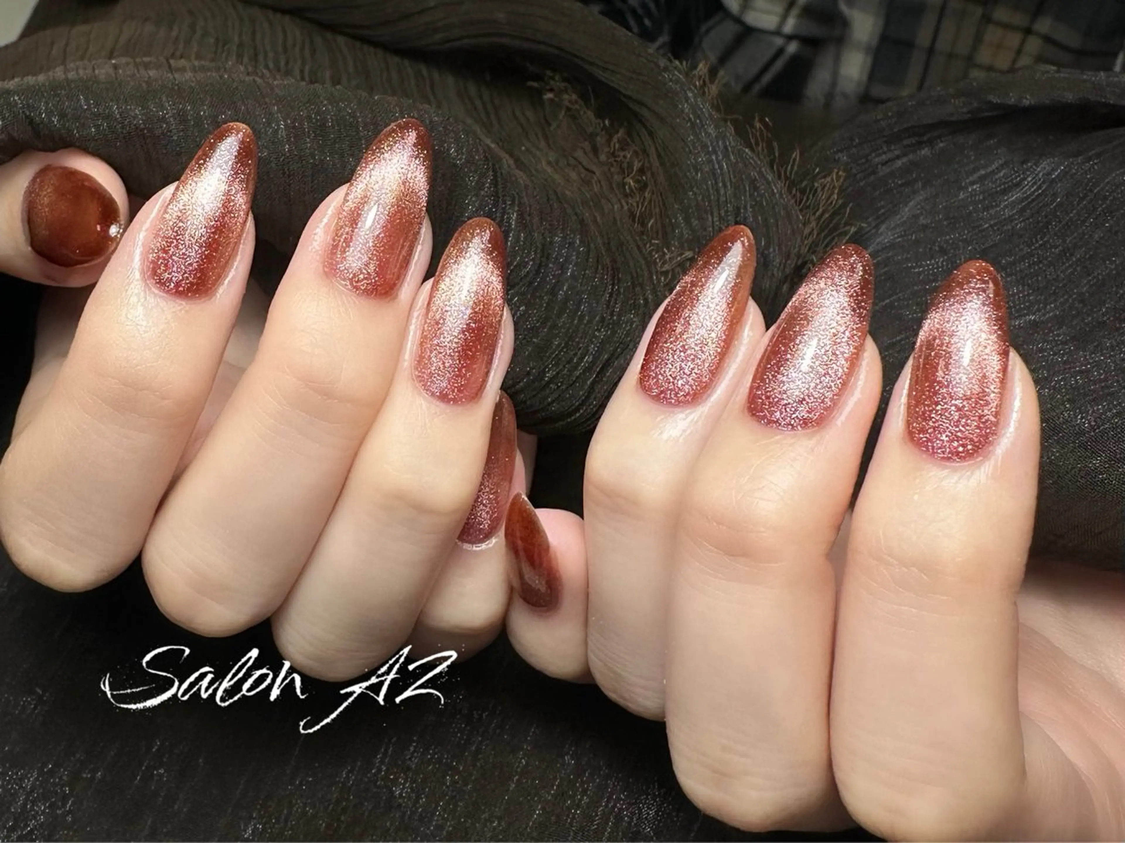 ネイル アートネイル フットネイル フレンチネイル マグネットネイル 持ち込み ハンドネイル salon AZ NANAのネイルデザイン