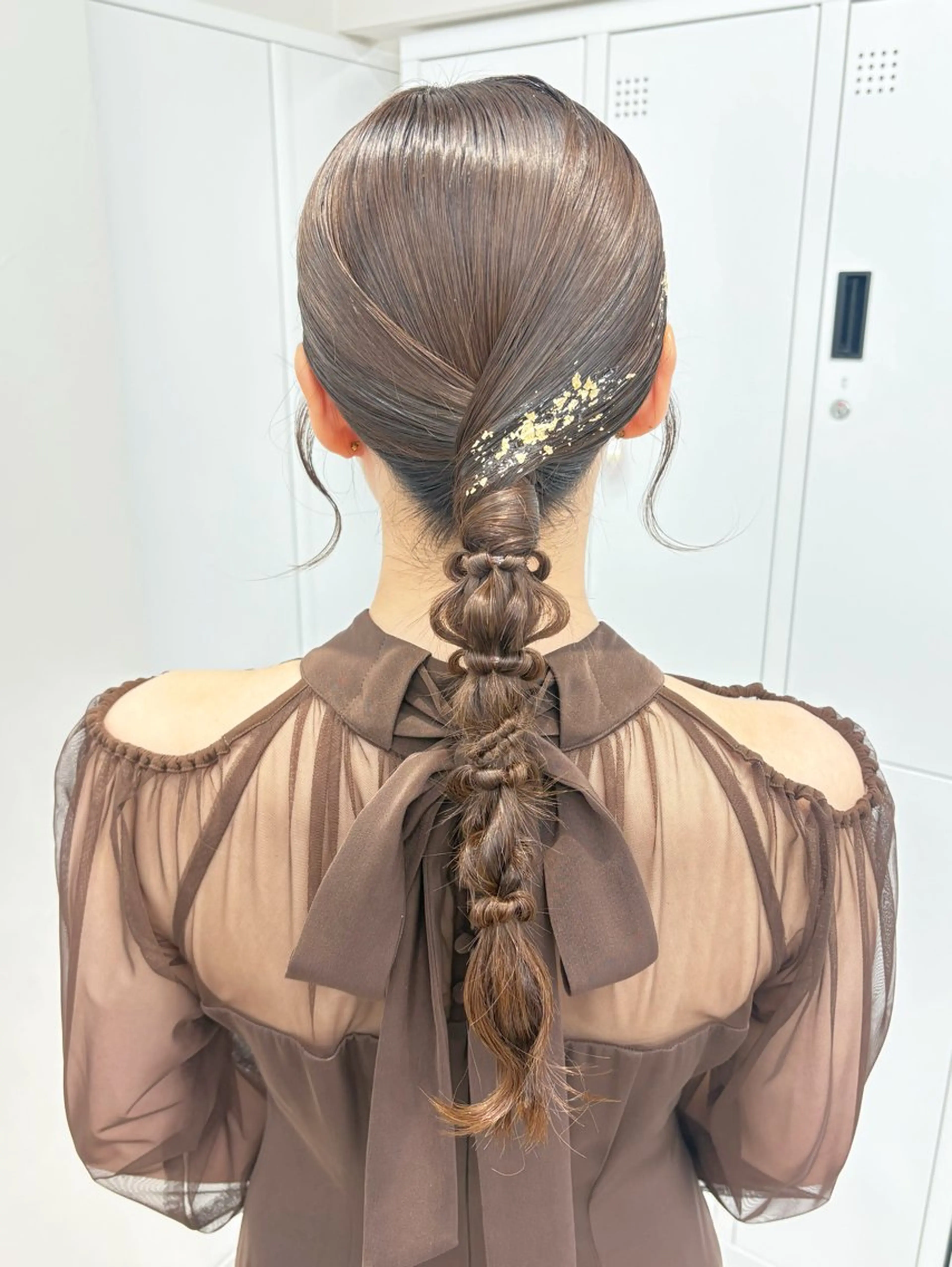 ロング ヘアアレンジ ヘアセット 馴染ませNo.1🧃 エクステ・アレンジのヘアスタイル