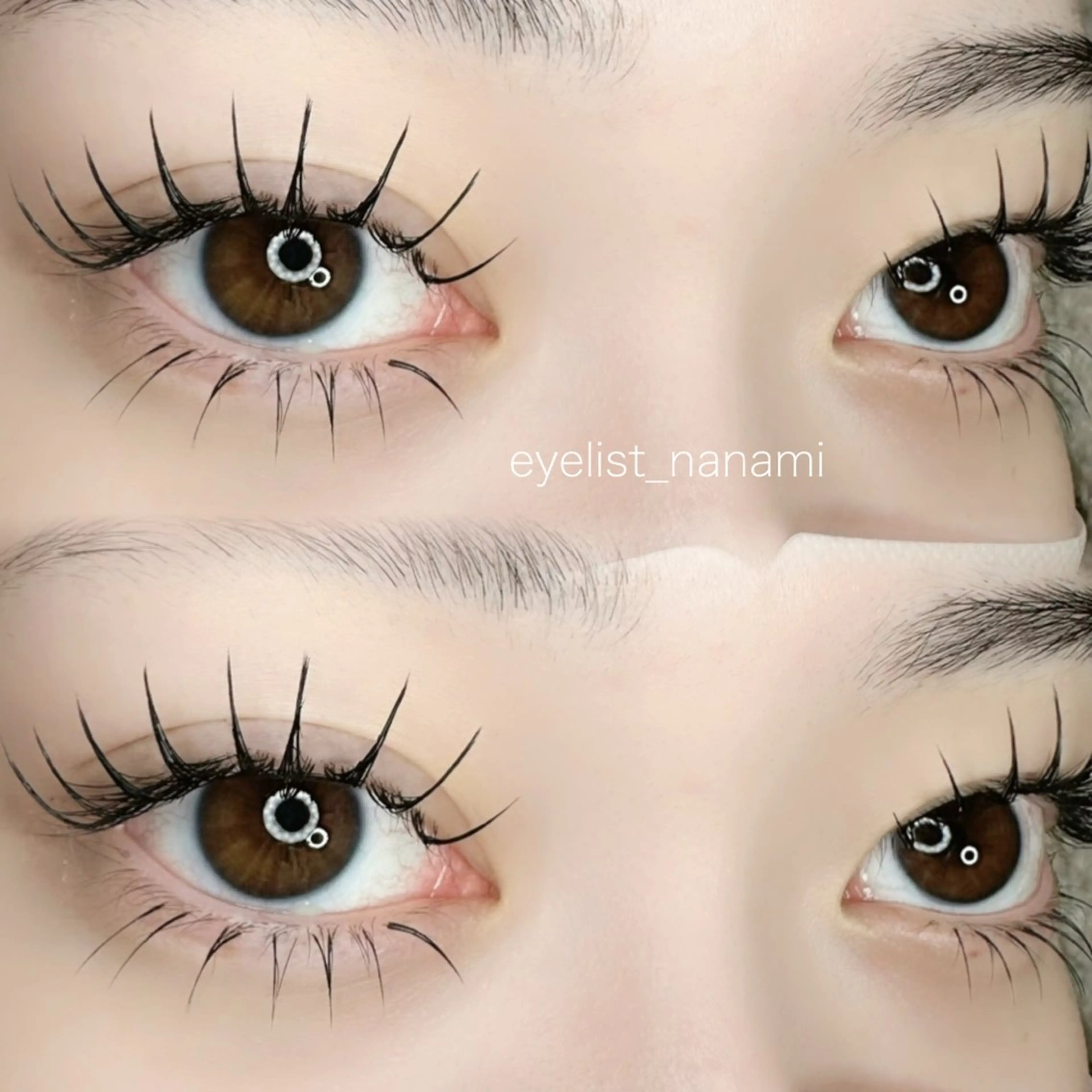マツエク・マツパ Lカール 下まつげエクステ マツエク eyelist☁️ nanamiのマツエク・マツパデザイン