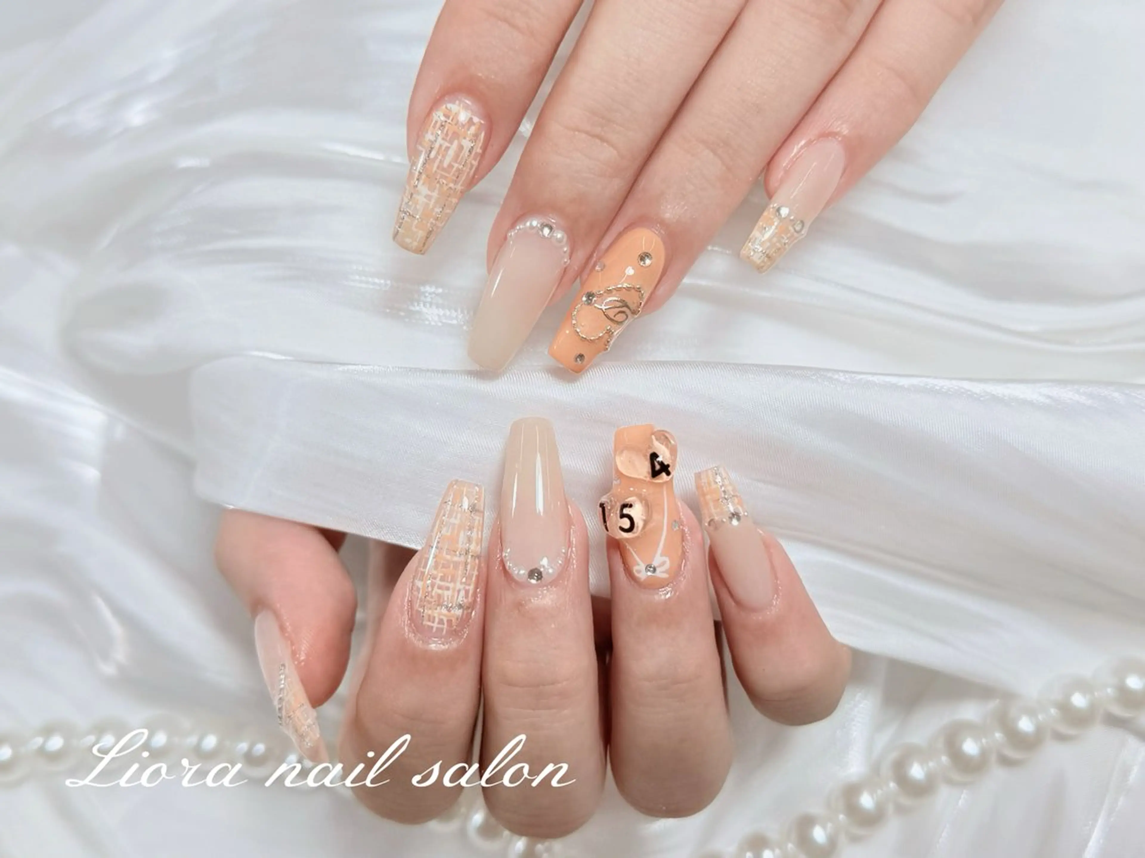 ネイル チークネイル フットネイル フレンチネイル ジェルネイル ガーリー ハンドネイル Liora nail スカルプ専門店のネイルデザイン