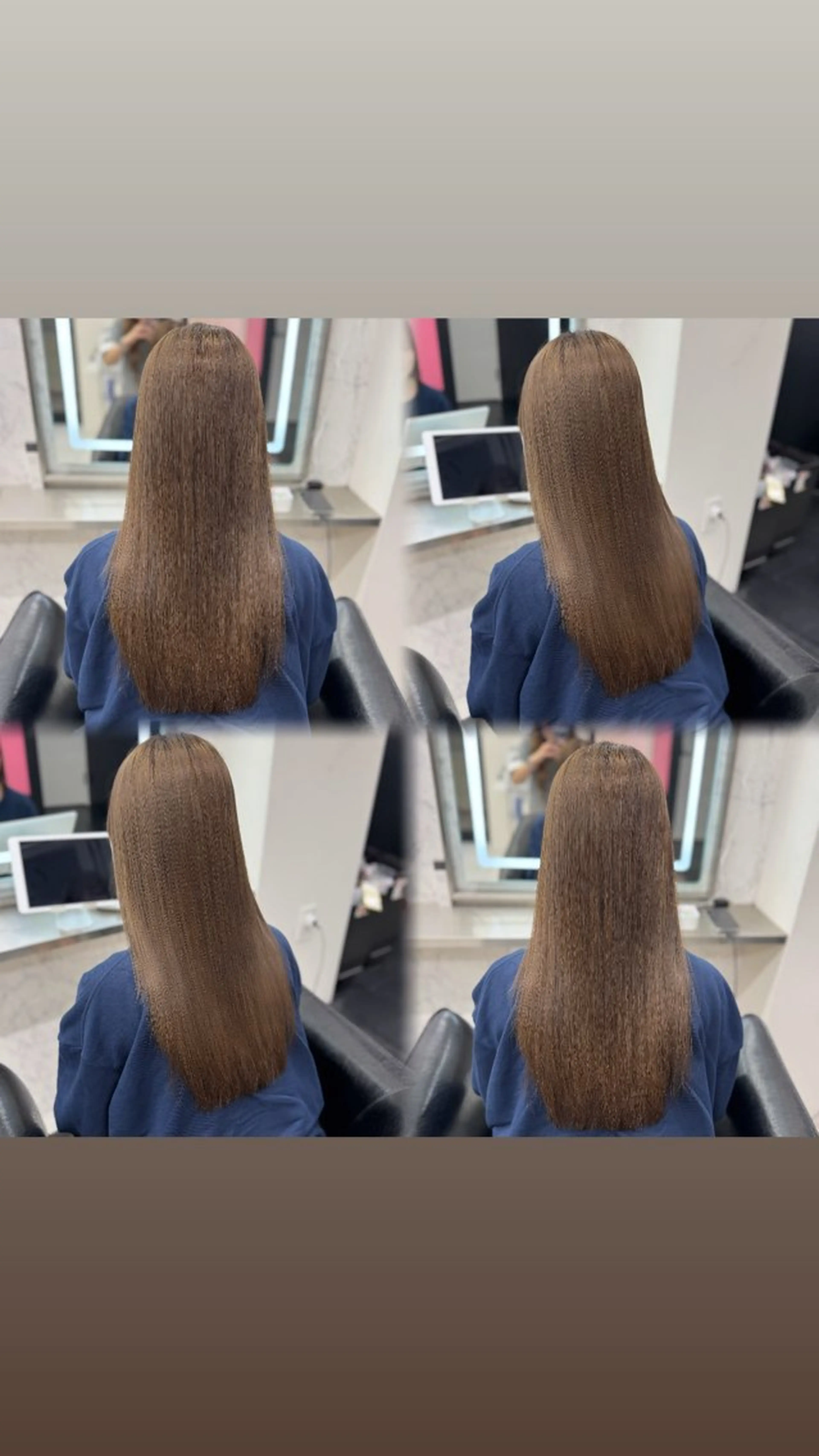 ロング カラー ブラウンカラー 透明感カラー ハイトーンカラー ヨシンモリ 韓国風ヘア JPCY MIRIYAのヘアスタイル