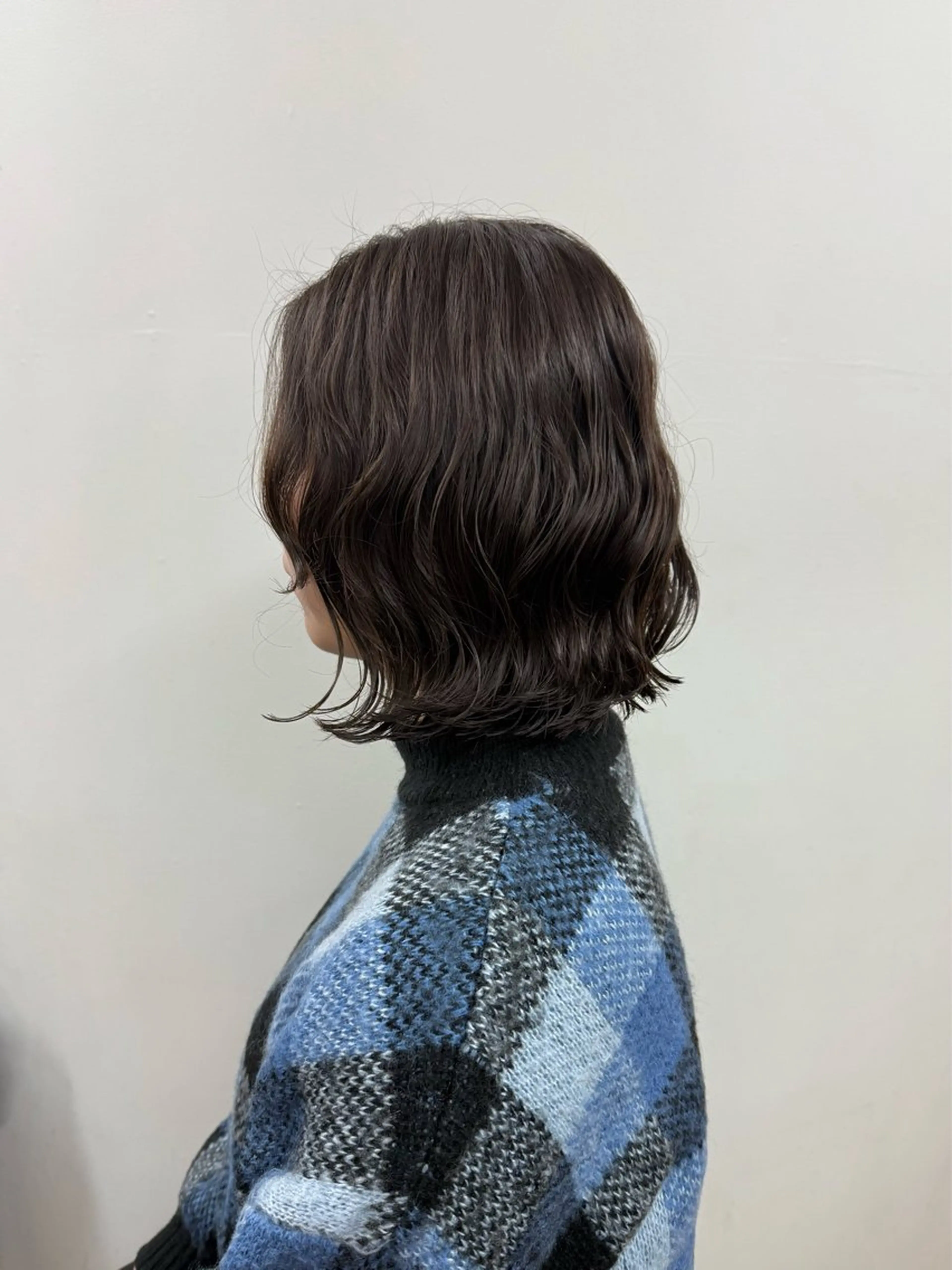 ショート パーマ ボブ 大阪梅田 稲葉利也斗のヘアスタイル