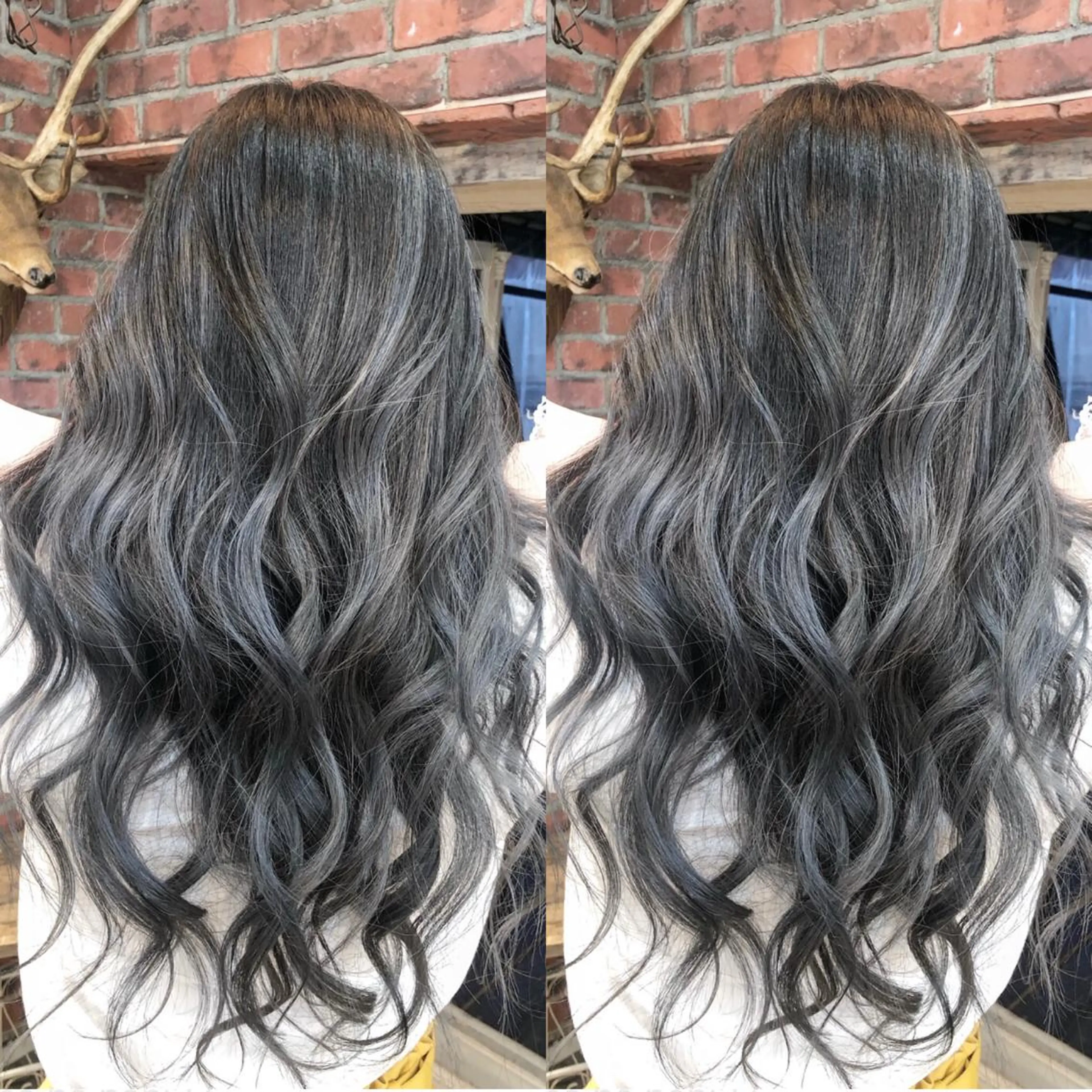 セミロング エクステ 美魔女 美容師NAOのヘアスタイル