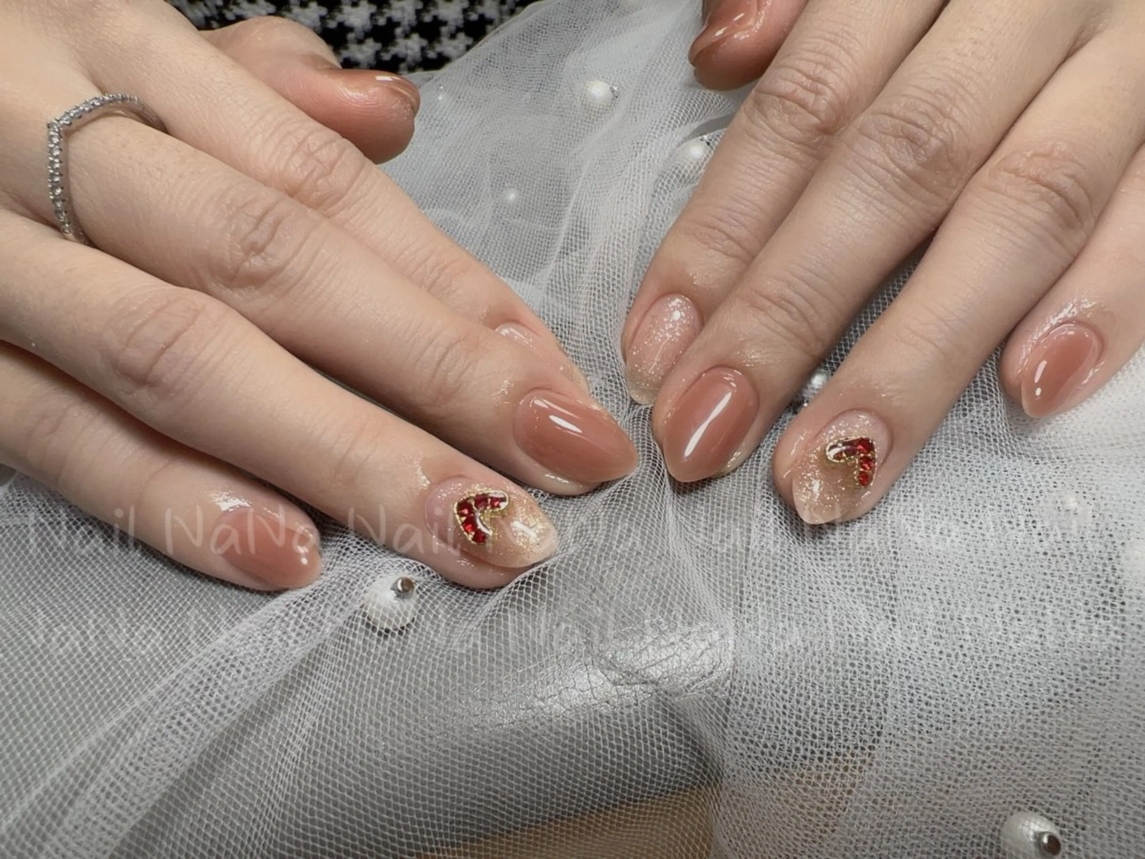 ネイル ハート バレンタイン Nail NaNaのネイルデザイン