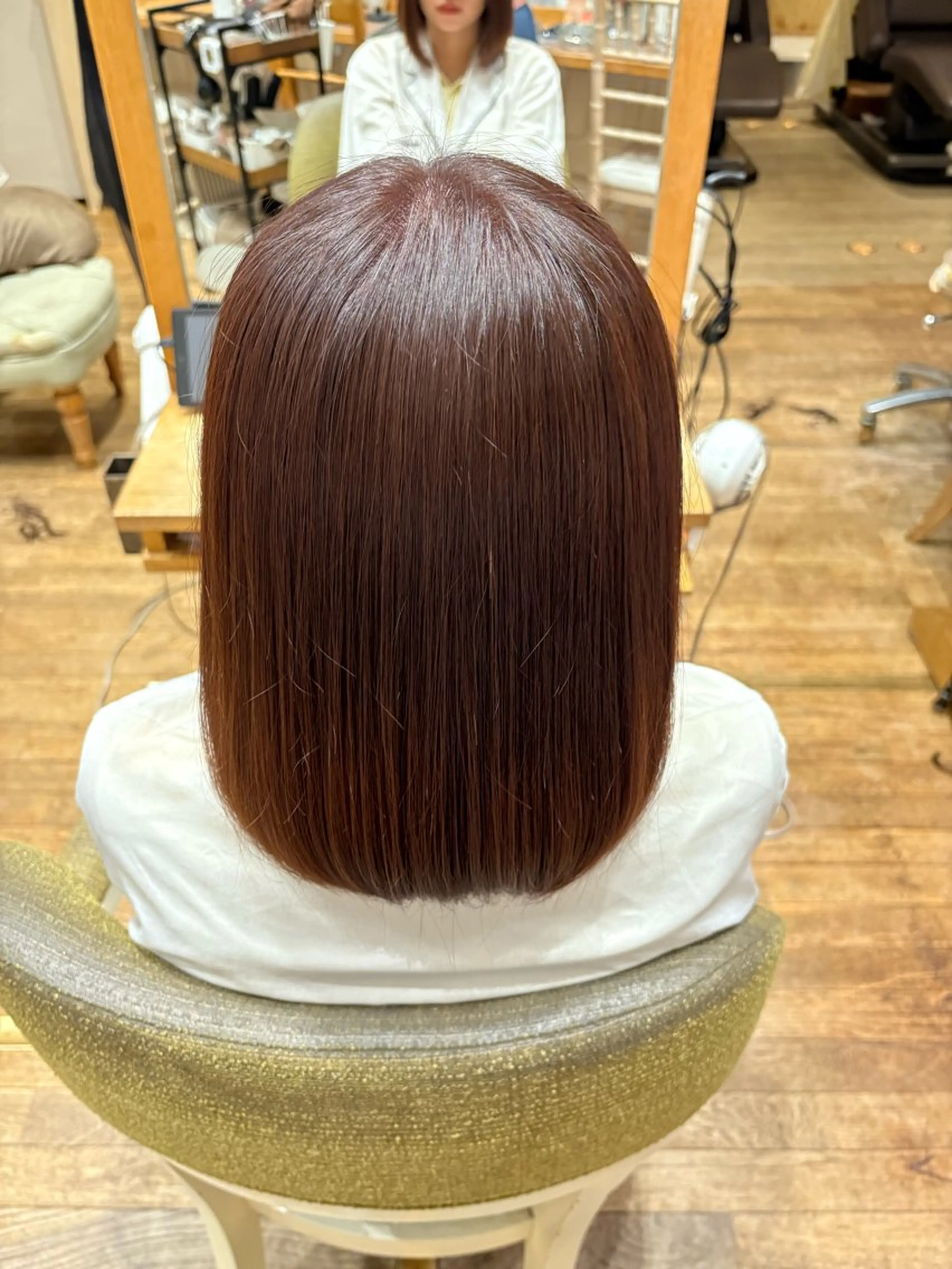 ミディアム 縮毛矯正 きょうか 縮毛矯正モデル募集中のヘアスタイル