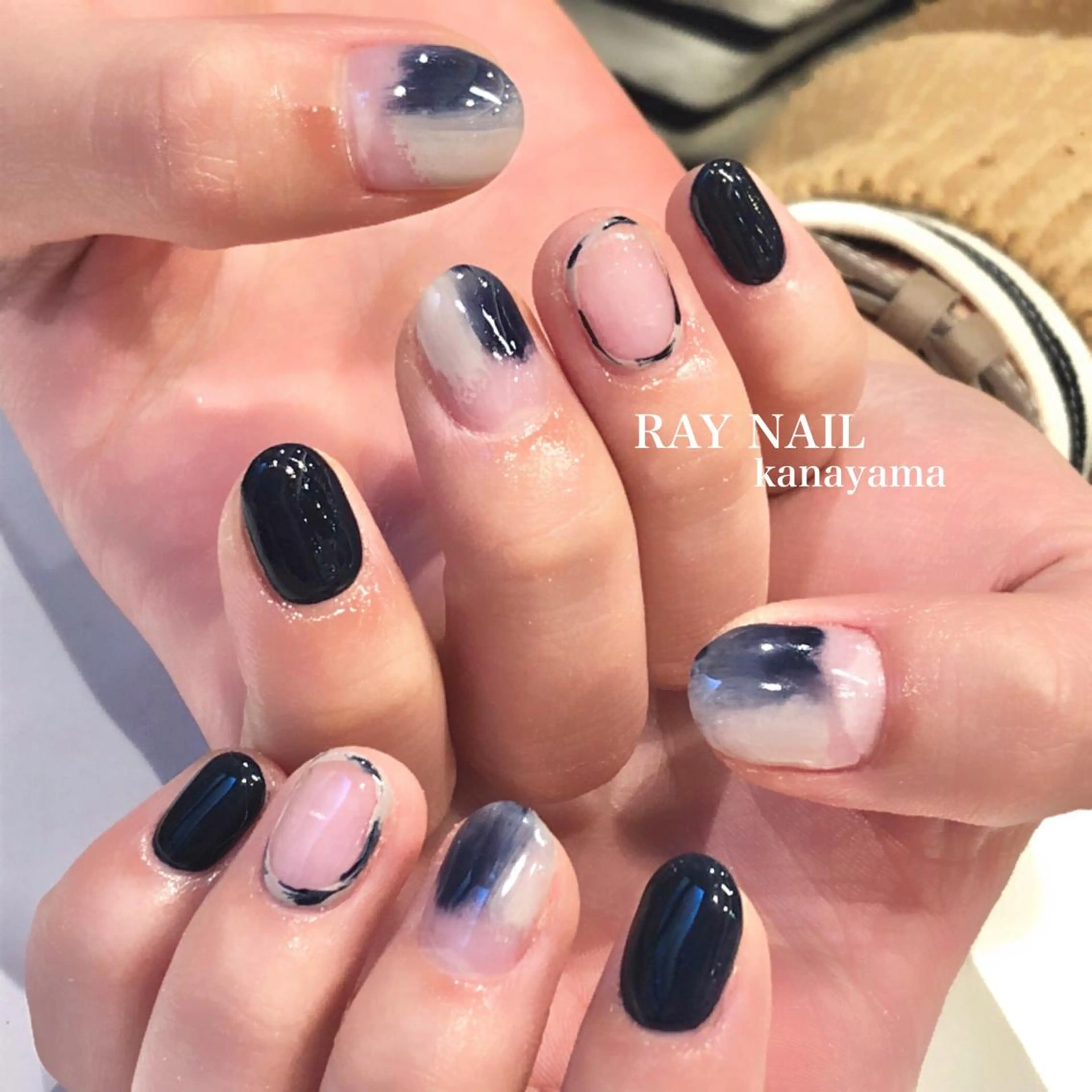 ネイル ニュアンスネイル Arowa 伊田のネイルデザイン