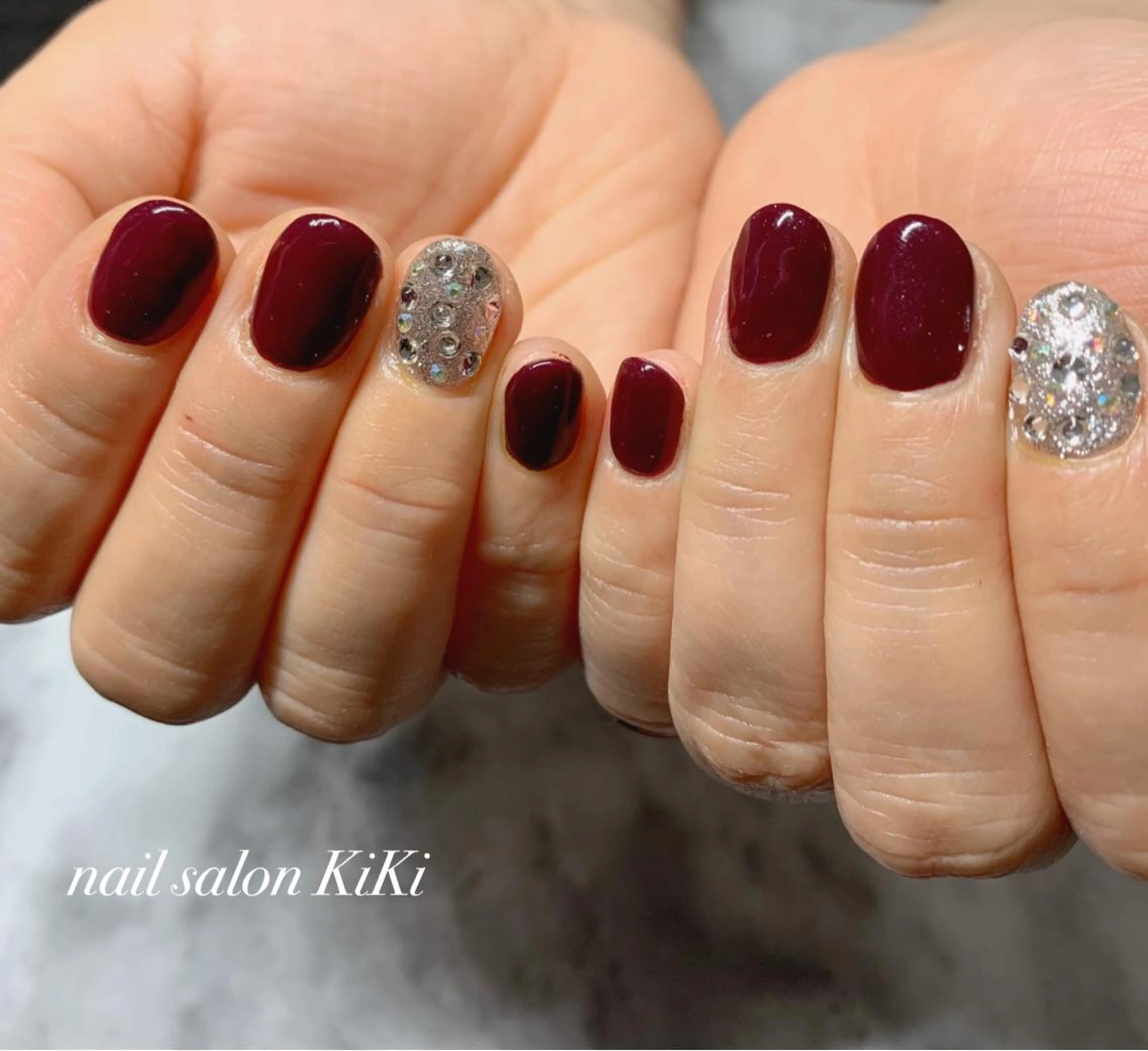 ネイル ボルドー K. KiKiのネイルデザイン