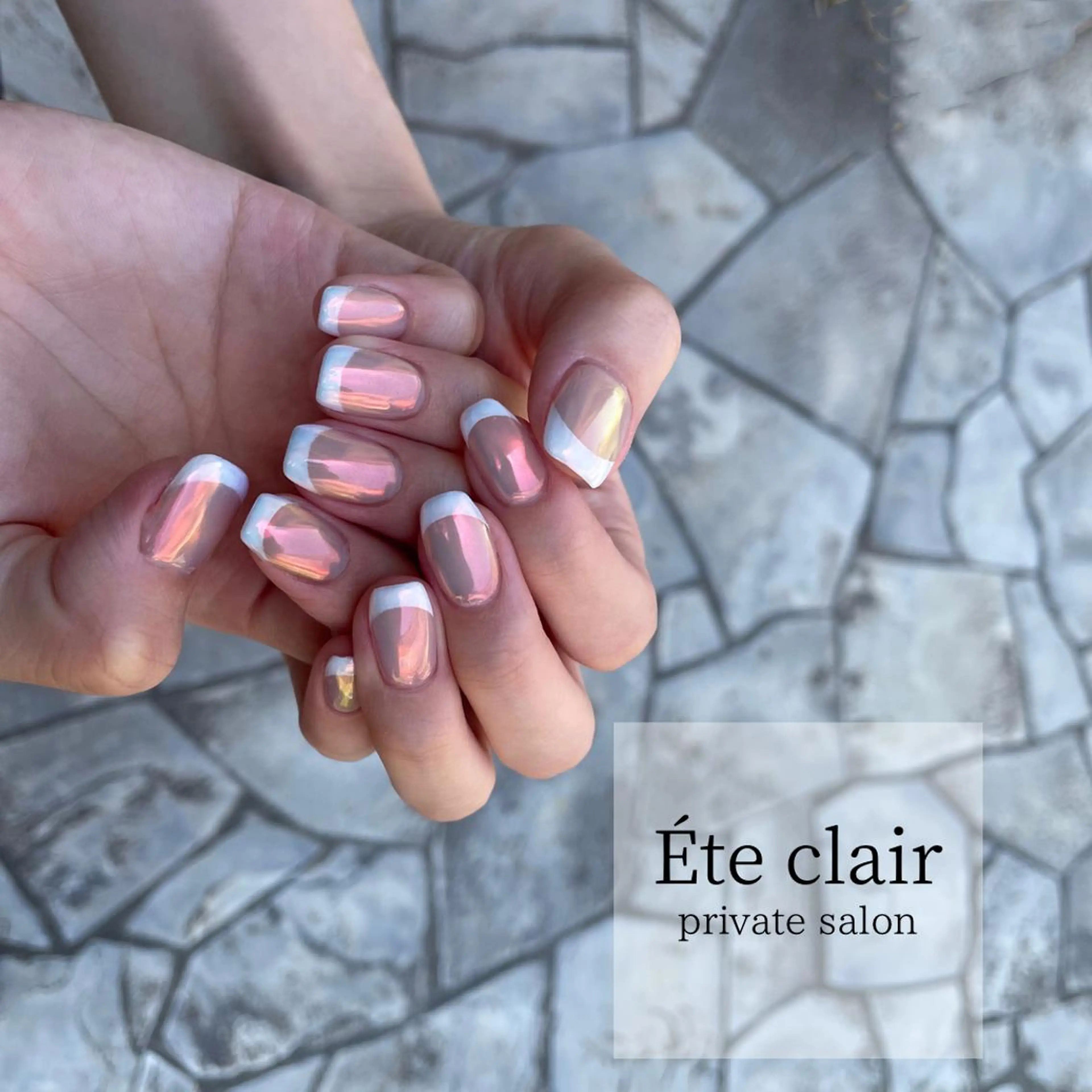 ネイル フレンチネイル Ète clair エテクレールのネイルデザイン