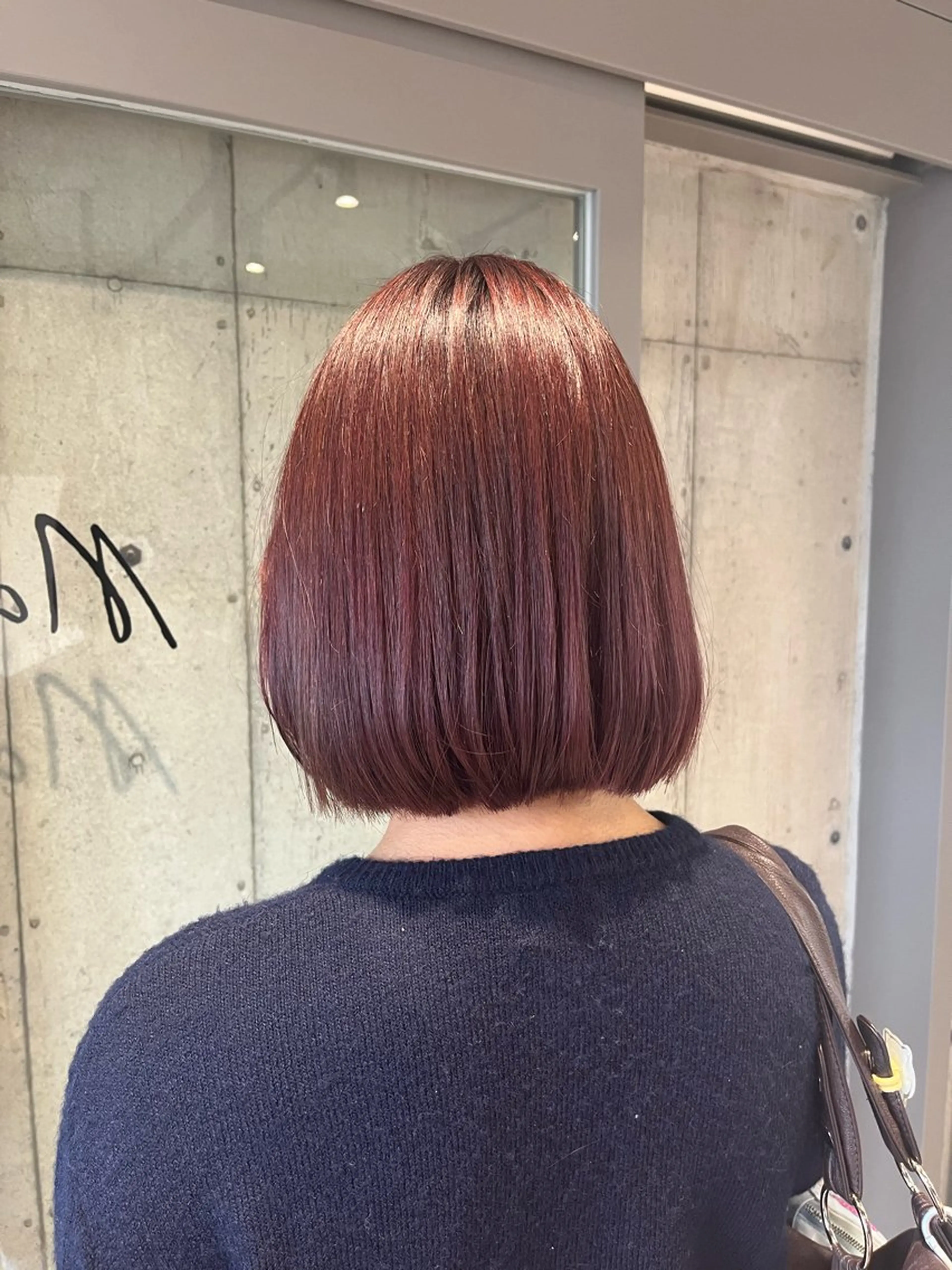 ミディアム カラー ヘアアレンジ カット ヘアカラー トリートメント ボブ×艶カラー 特化・リクト💥のヘアスタイル