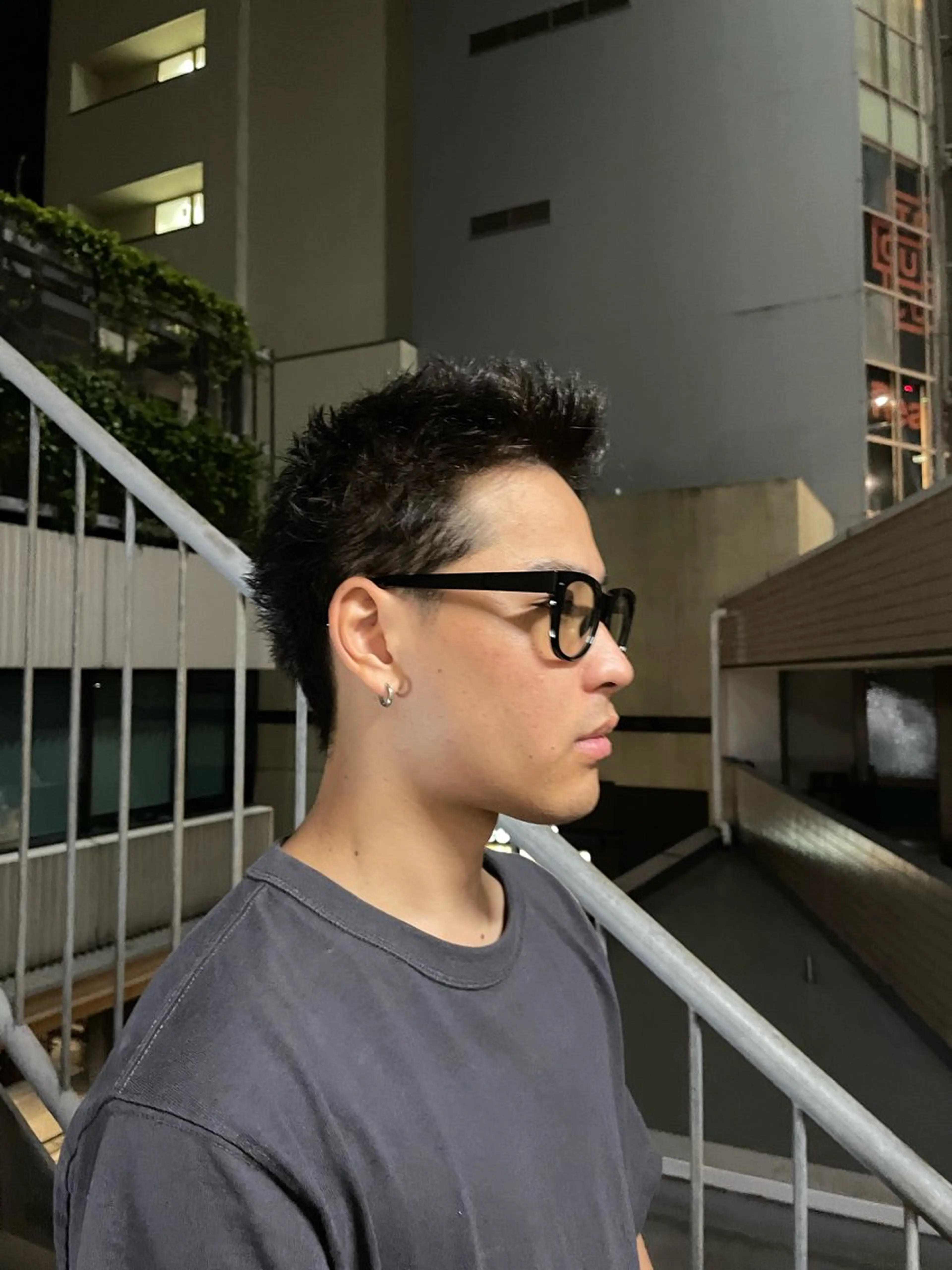 カラー メンズ スパイキーショート 池谷 玲哉のヘアスタイル